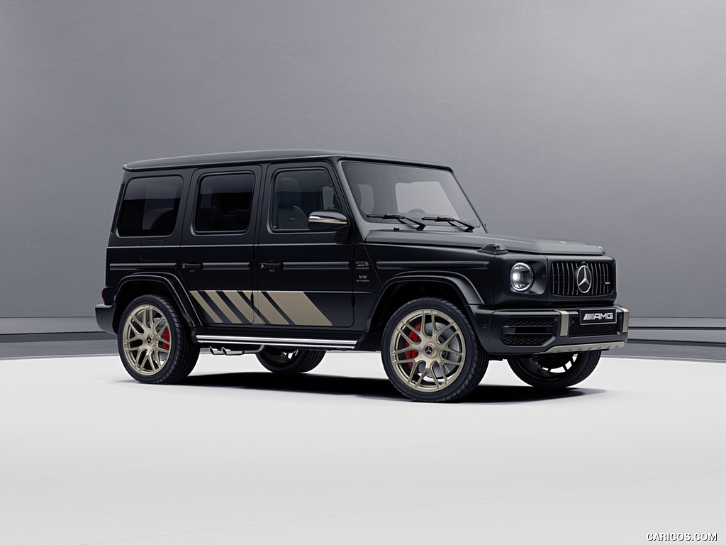 2024 Mercedes-AMG G 63 Grand Edition (Color: Night Black Magno) - Front Three-Quarter