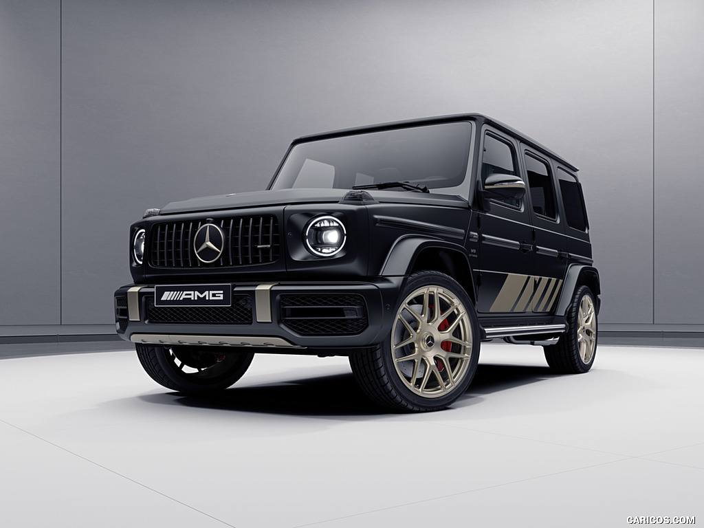 2024 Mercedes-AMG G 63 Grand Edition (Color: Night Black Magno) - Front Three-Quarter