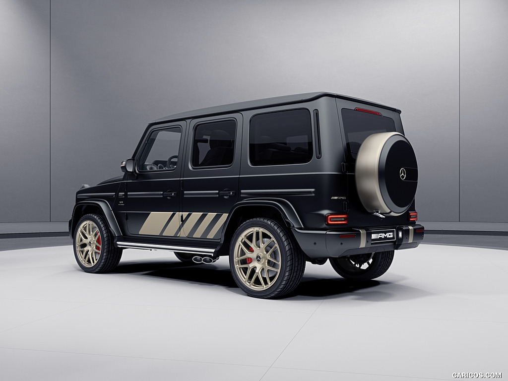 2024 Mercedes-AMG G 63 Grand Edition (Color: Night Black Magno) - Rear Three-Quarter