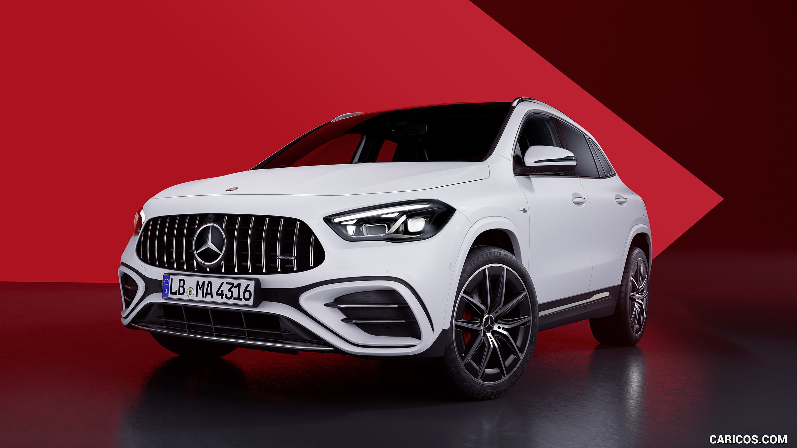 2024 Mercedes-AMG GLA 35 (Color: Digital White) - Front Three-Quarter, #3 of 18