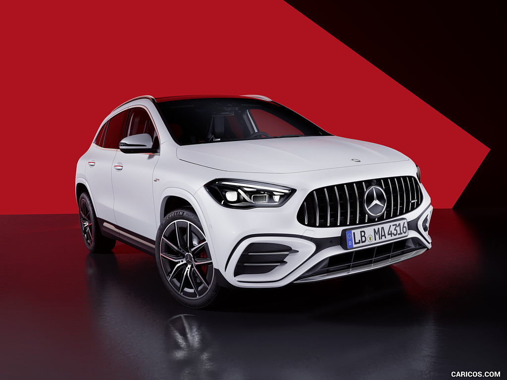 2024 Mercedes-AMG GLA 35 (Color: Digital White) - Front Three-Quarter