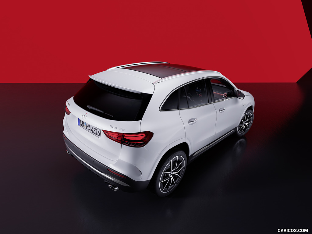 2024 Mercedes-AMG GLA 35 (Color: Digital White) - Rear Three-Quarter