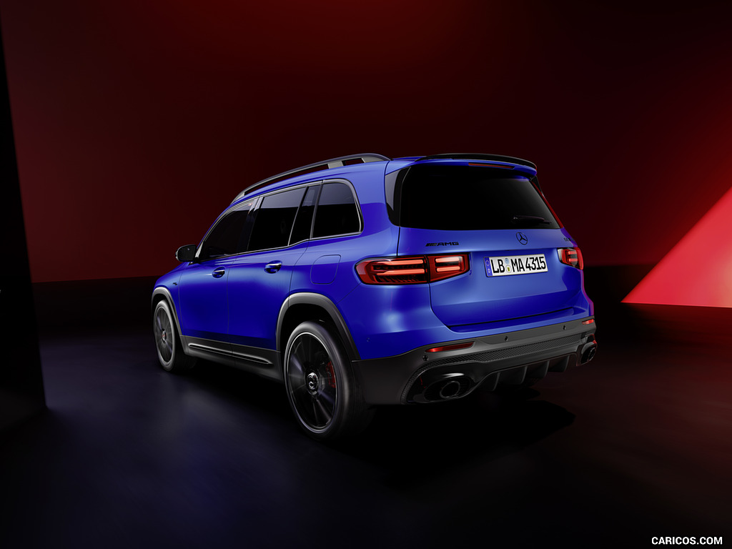 2024 Mercedes-AMG GLB 35 (Color: Spectral Blue) - Rear Three-Quarter