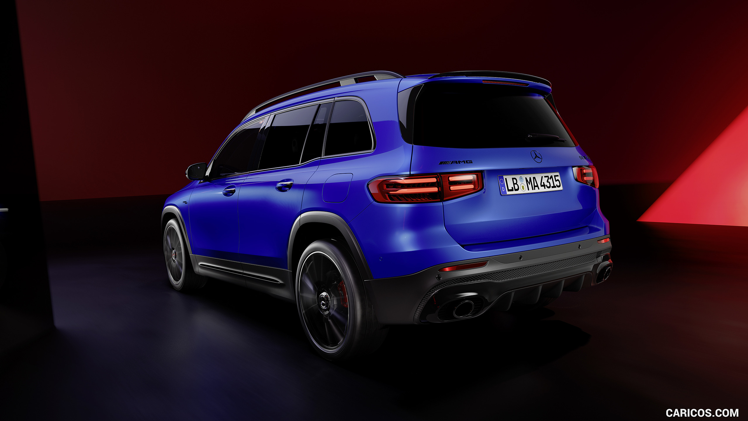 2024 Mercedes-AMG GLB 35 (Color: Spectral Blue) - Rear Three-Quarter ...