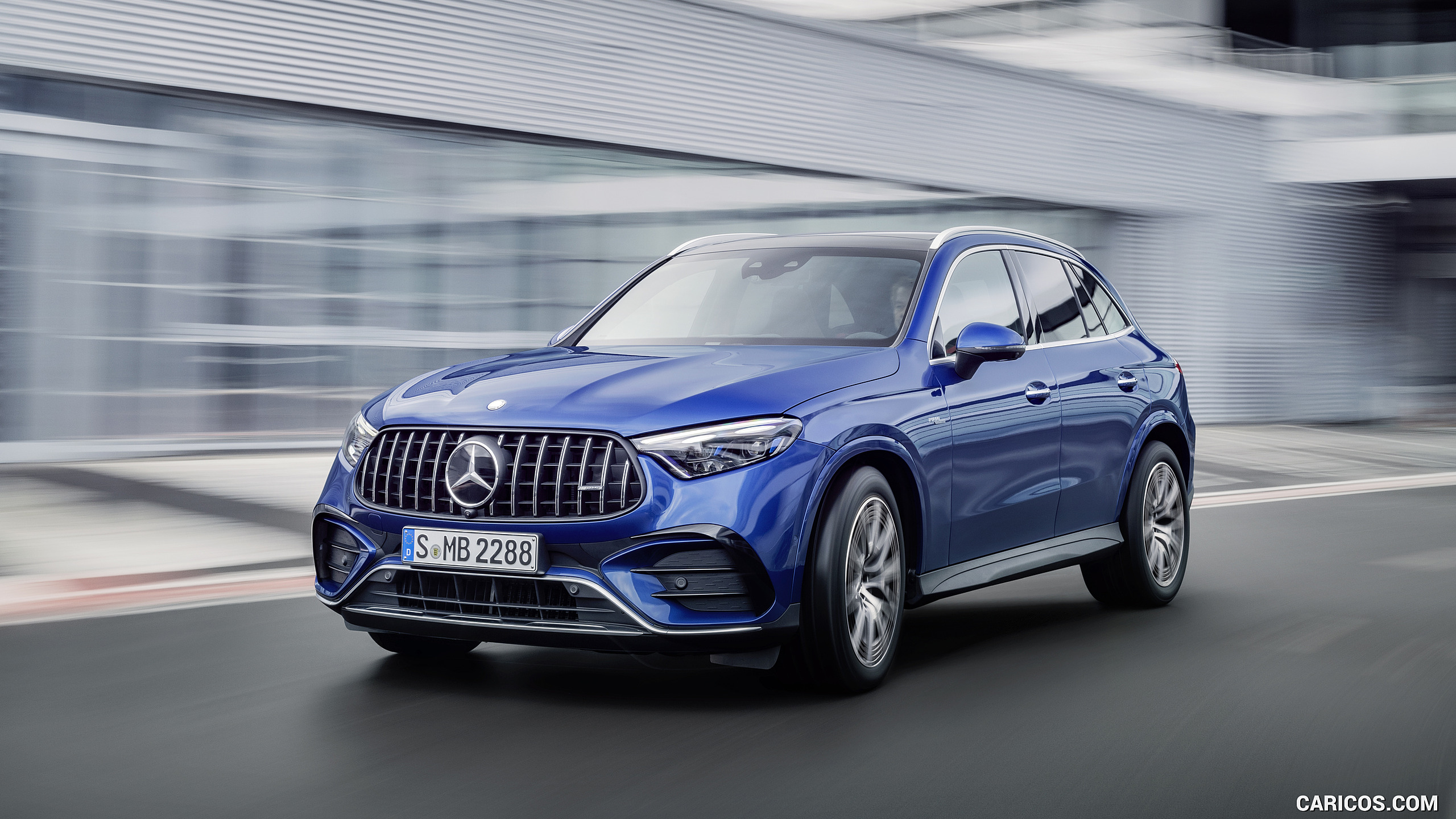 2024 Mercedes-AMG GLC 43 4MATIC (Color: Spectral Blue) - Front Three-Quarter, #1 of 15