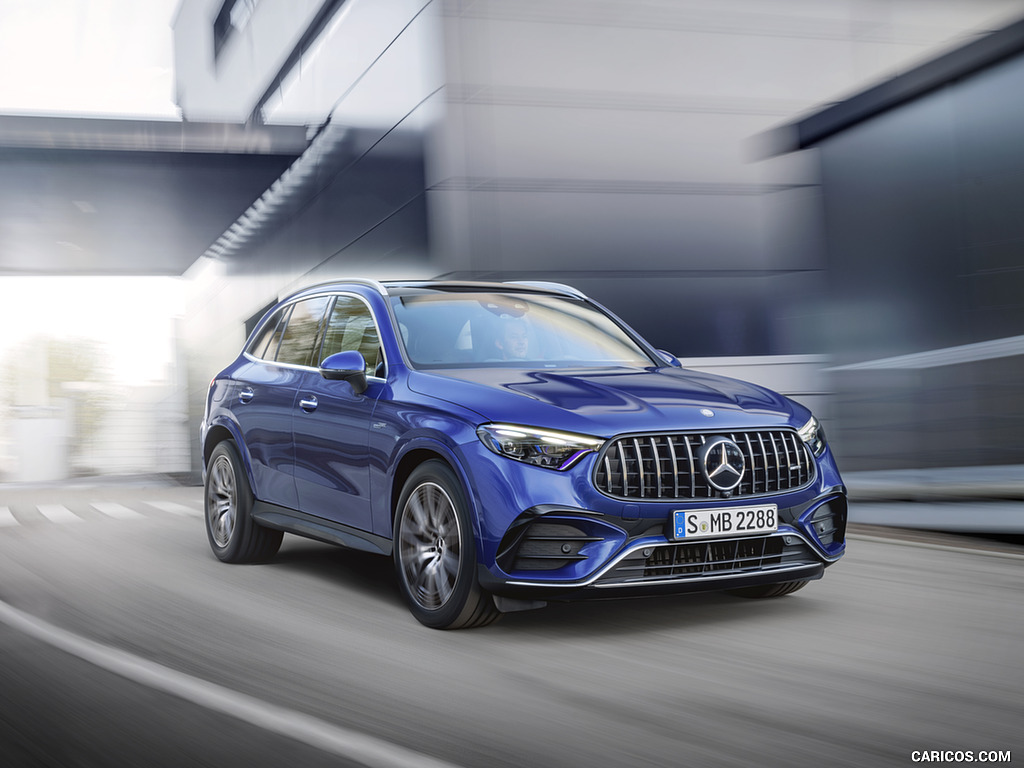 2024 Mercedes-AMG GLC 43 4MATIC (Color: Spectral Blue) - Front Three-Quarter