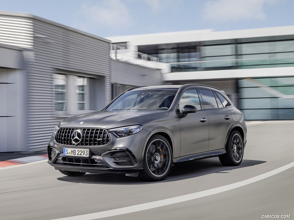 2024 Mercedes-AMG GLC 63 S E PERFORMANCE (Designo Graphite Grey Magno) - Front Three-Quarter