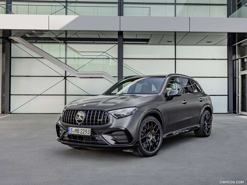 2024 Mercedes-AMG GLC 63 S E PERFORMANCE (Designo Graphite Grey Magno) - Front Three-Quarter