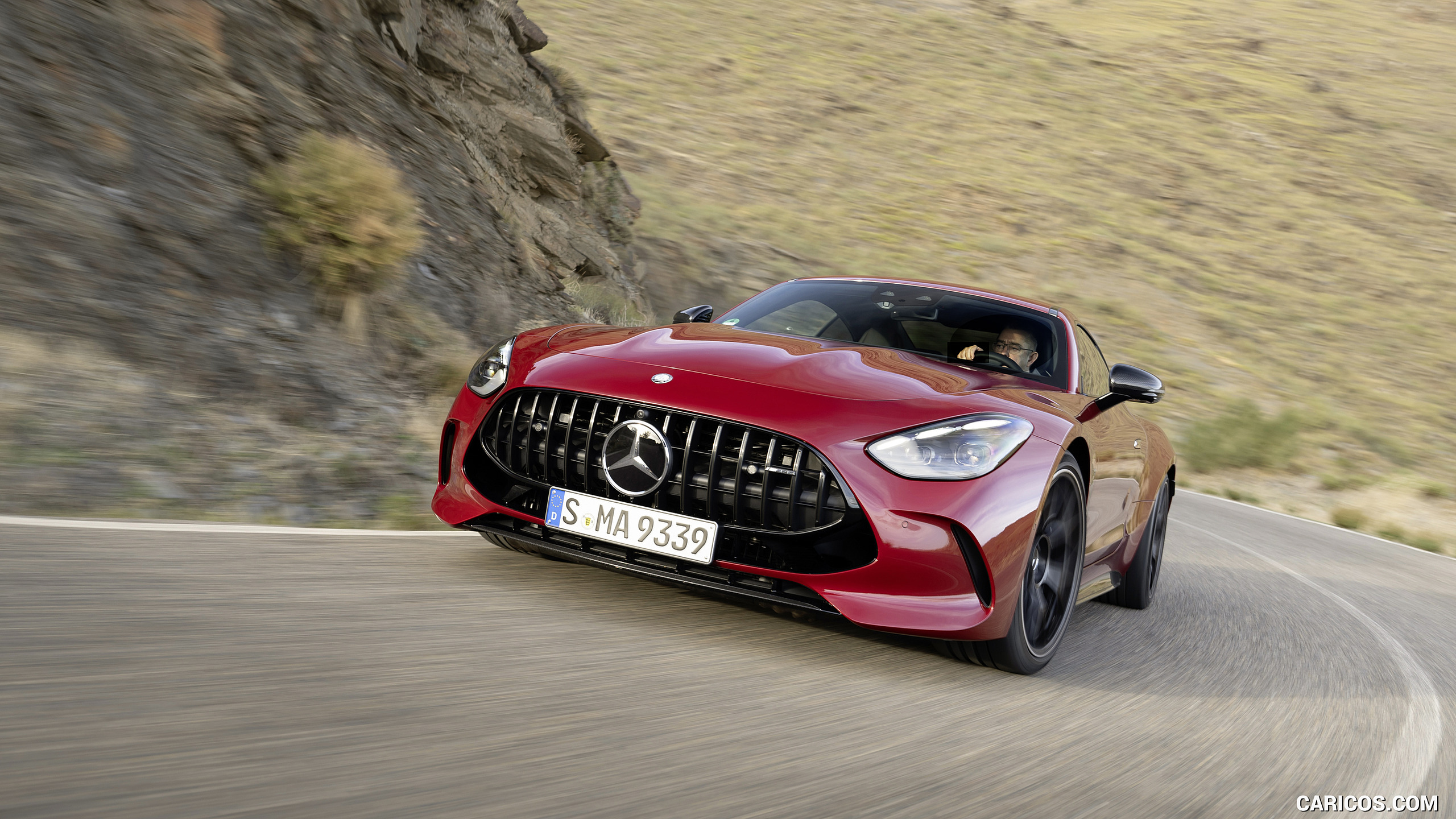 2024 Mercedes-AMG GT 63 4MATIC+ Coupé (Color: MANUFAKTUR Patagonia Red metallic) - Front, #124 of 241