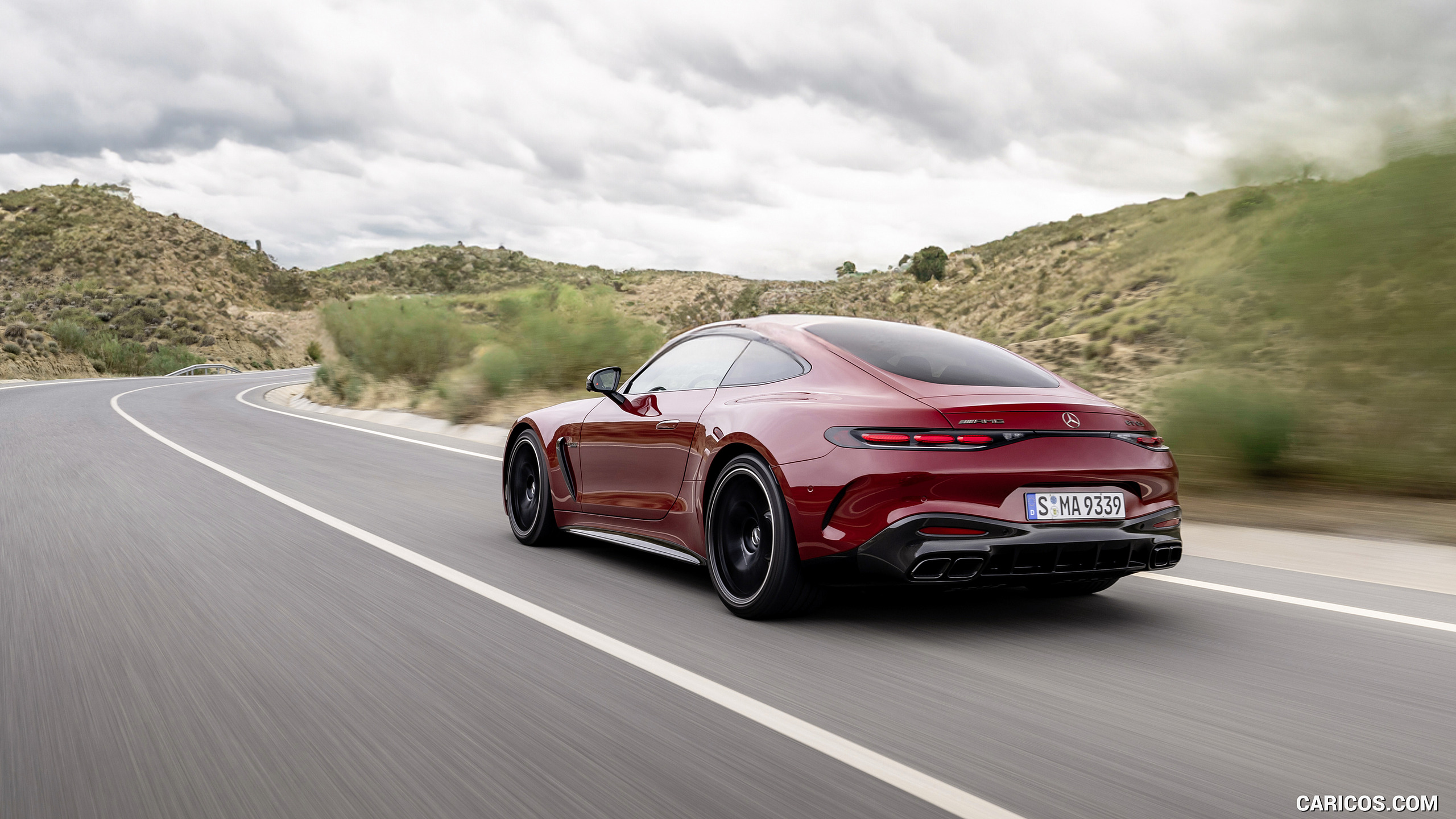 2024 Mercedes-AMG GT 63 4MATIC+ Coupé (Color: MANUFAKTUR Patagonia Red metallic) - Rear Three-Quarter, #126 of 241