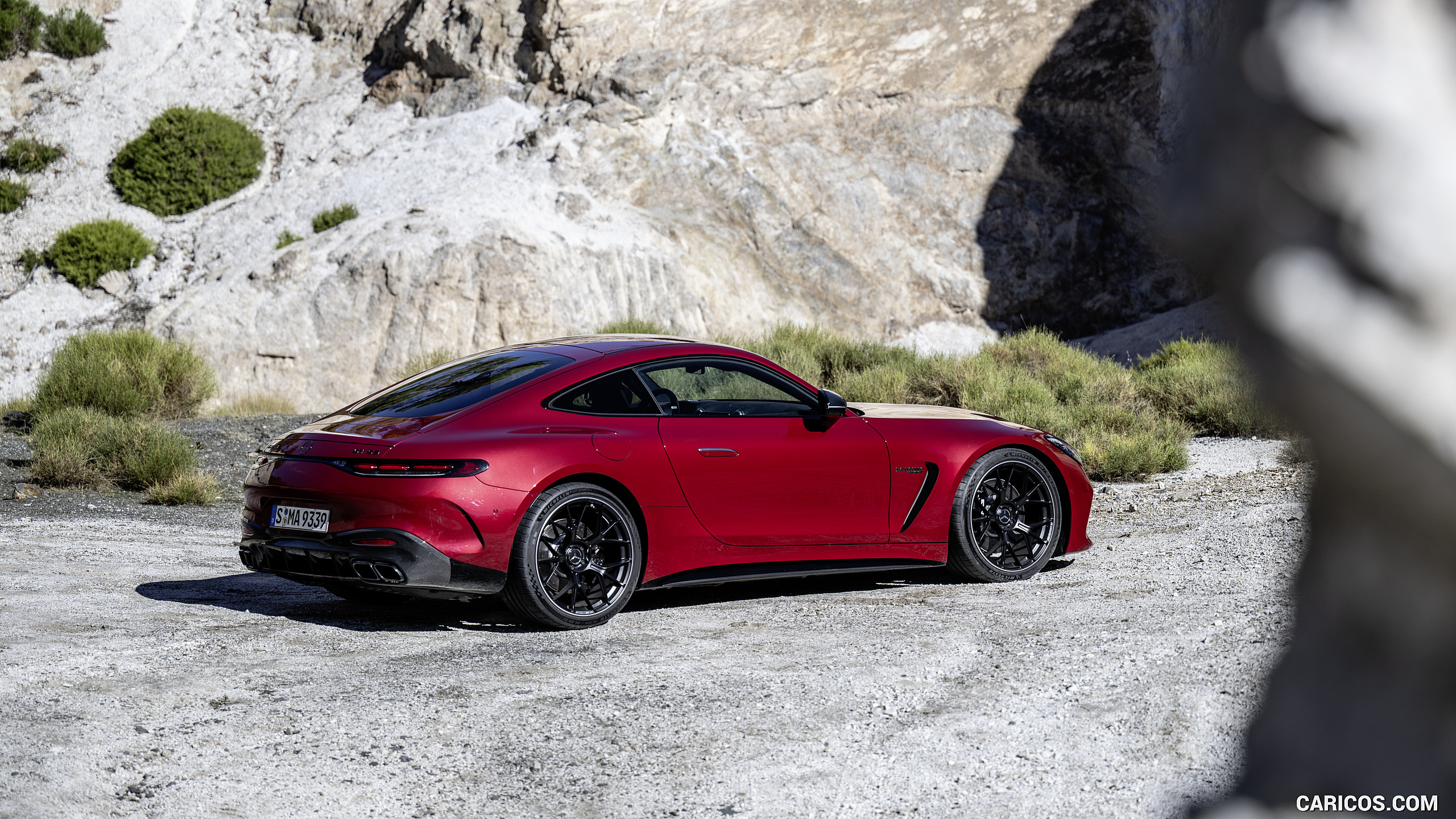 2024 Mercedes-AMG GT 63 4MATIC+ Coupé (Color: MANUFAKTUR Patagonia Red metallic) - Rear Three-Quarter, #129 of 241