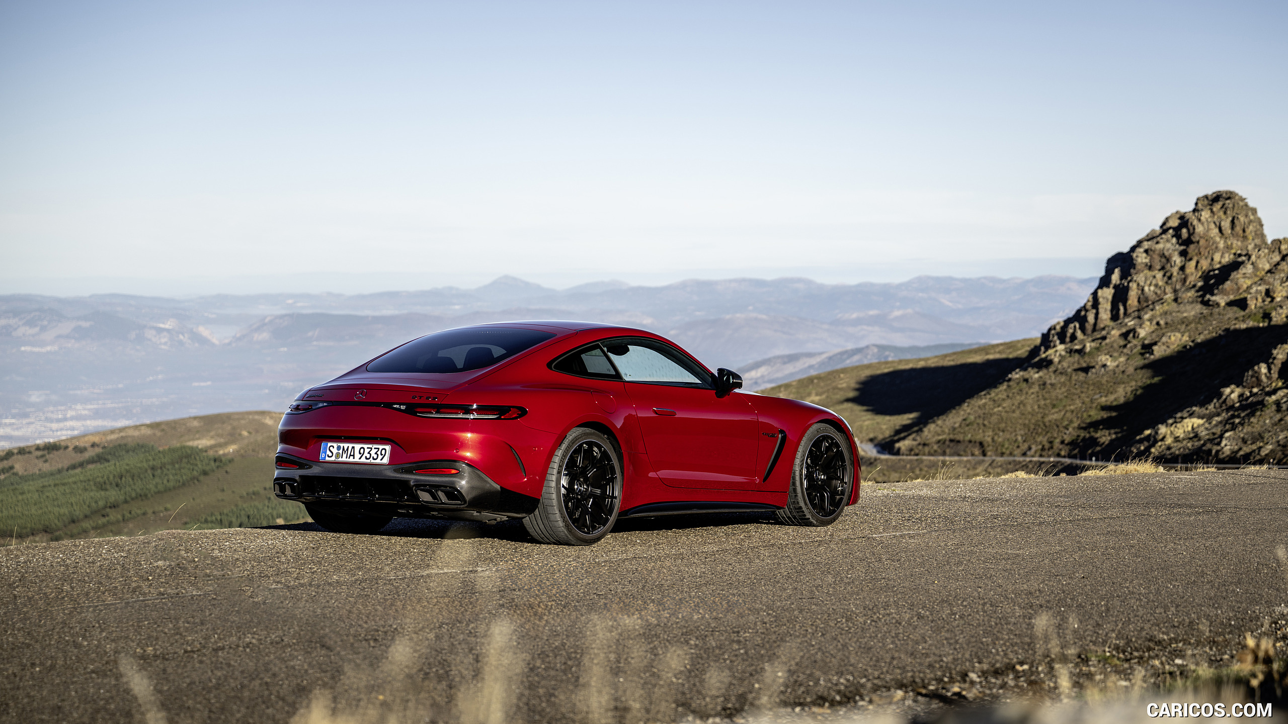 2024 Mercedes-AMG GT 63 4MATIC+ Coupé (Color: MANUFAKTUR Patagonia Red metallic) - Rear Three-Quarter, #137 of 241