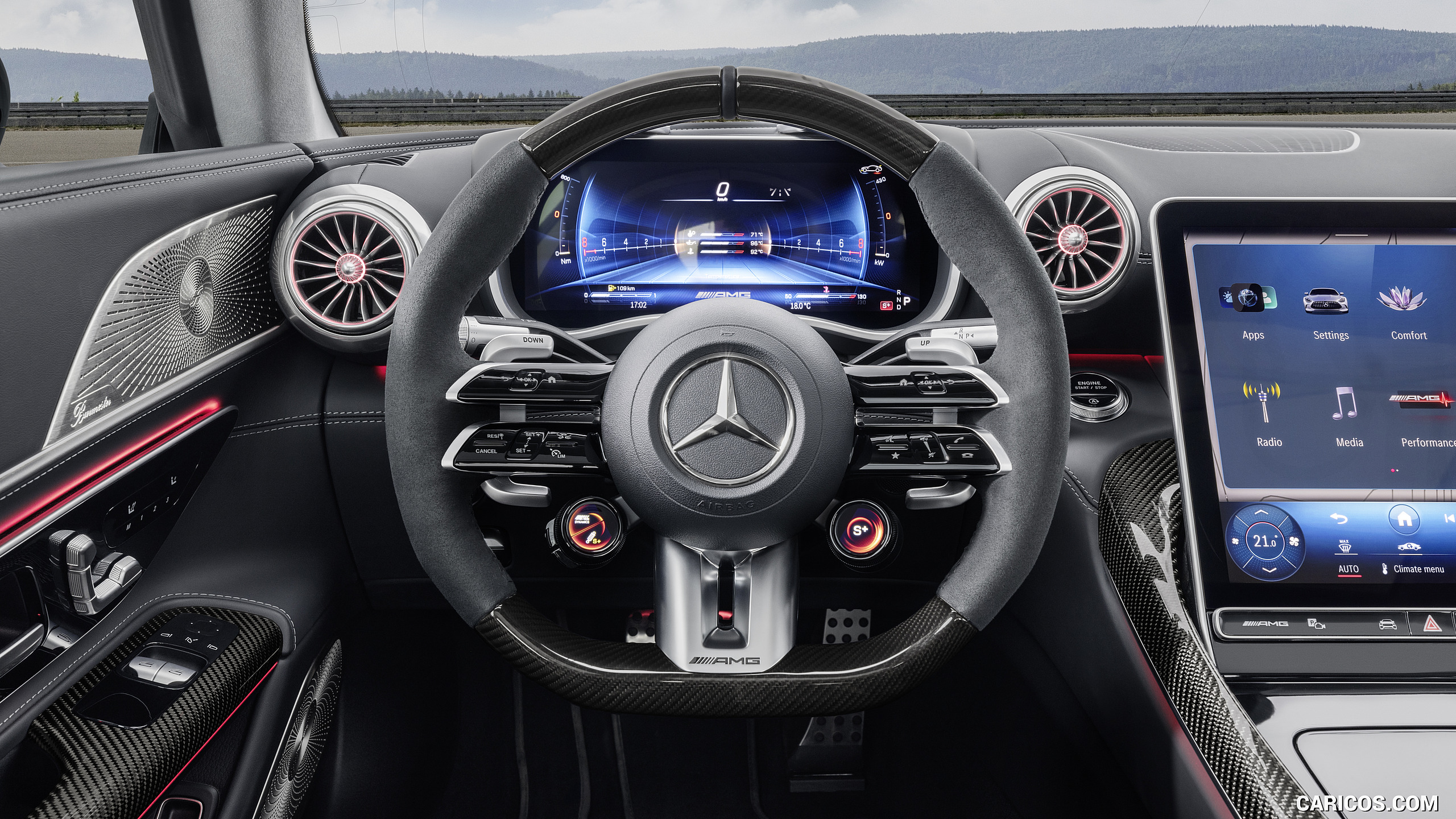 2024 Mercedes-AMG GT 63 Coupé 4MATIC+ - Interior, Steering Wheel, #45 of 62