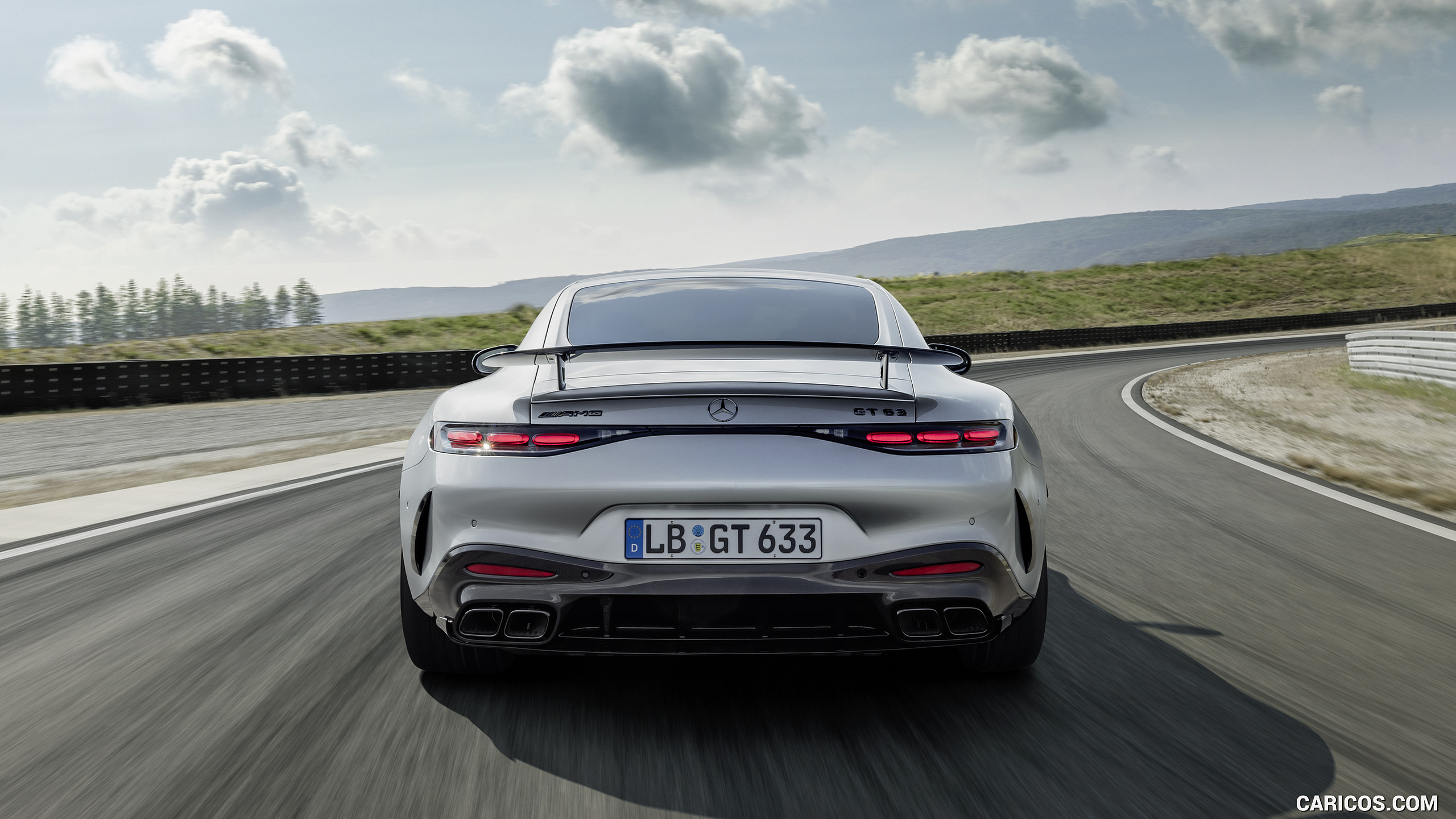 2024 MercedesAMG GT 63 Coupé 4MATIC+ with AMG Aerodynamic package (Color HighTech Silver