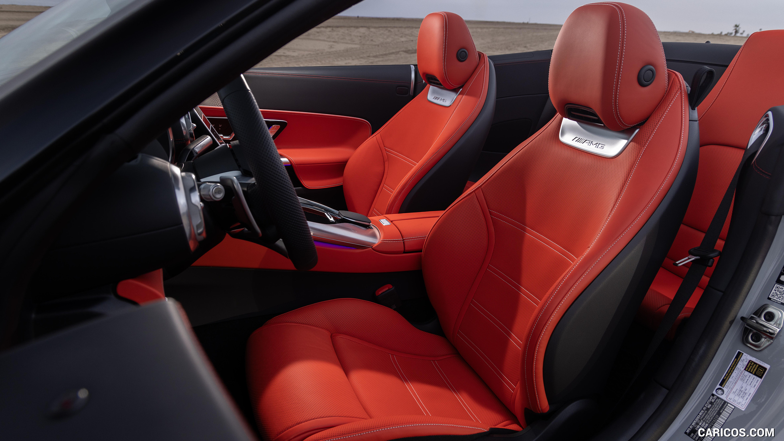 2024 Mercedes-AMG SL 43 (US-Spec) - Interior, Front Seats, #41 of 43
