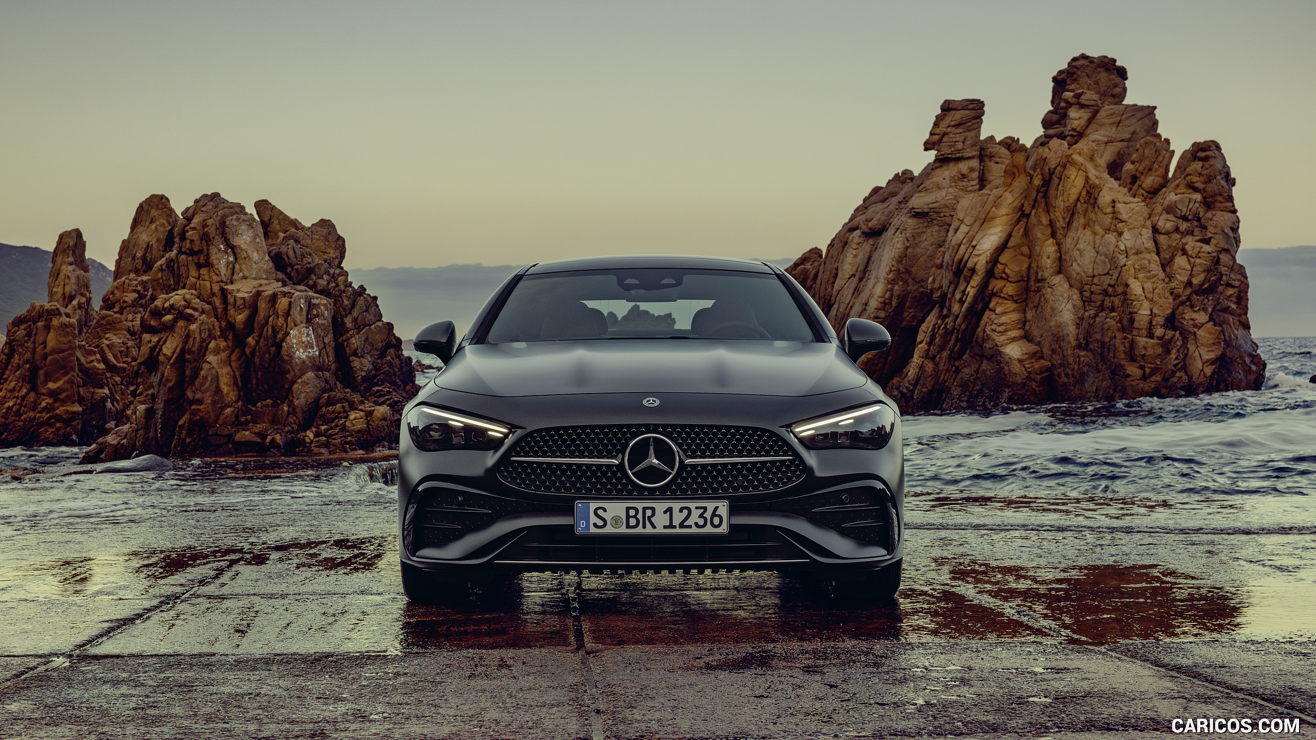 2024 Mercedes-Benz CLE Coupe AMG line (Color: Graphite Grey Magno) - Front, #22 of 50