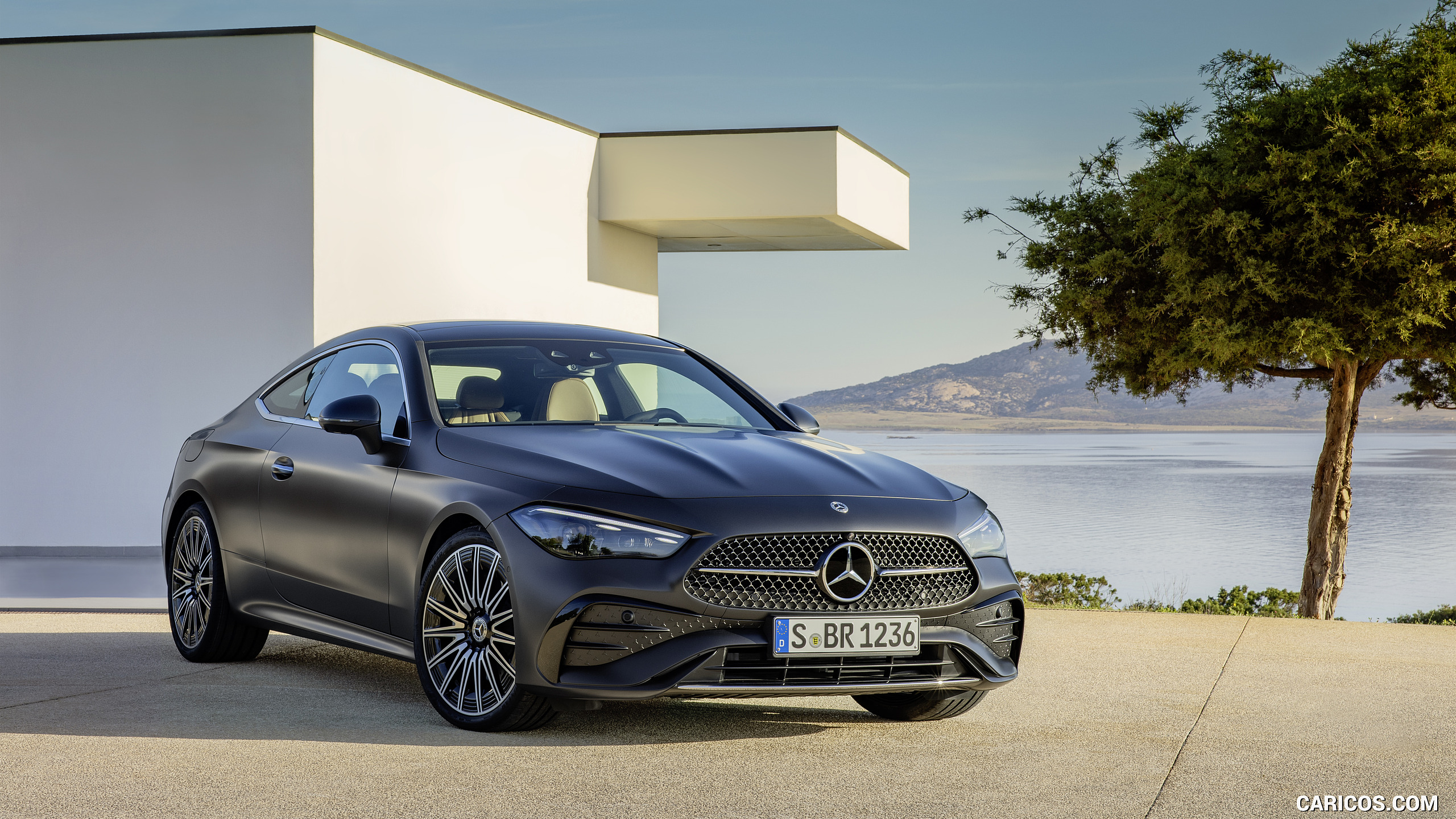 2024 Mercedes-Benz CLE Coupe AMG line (Color: Graphite Grey Magno) - Front Three-Quarter, #33 of 50