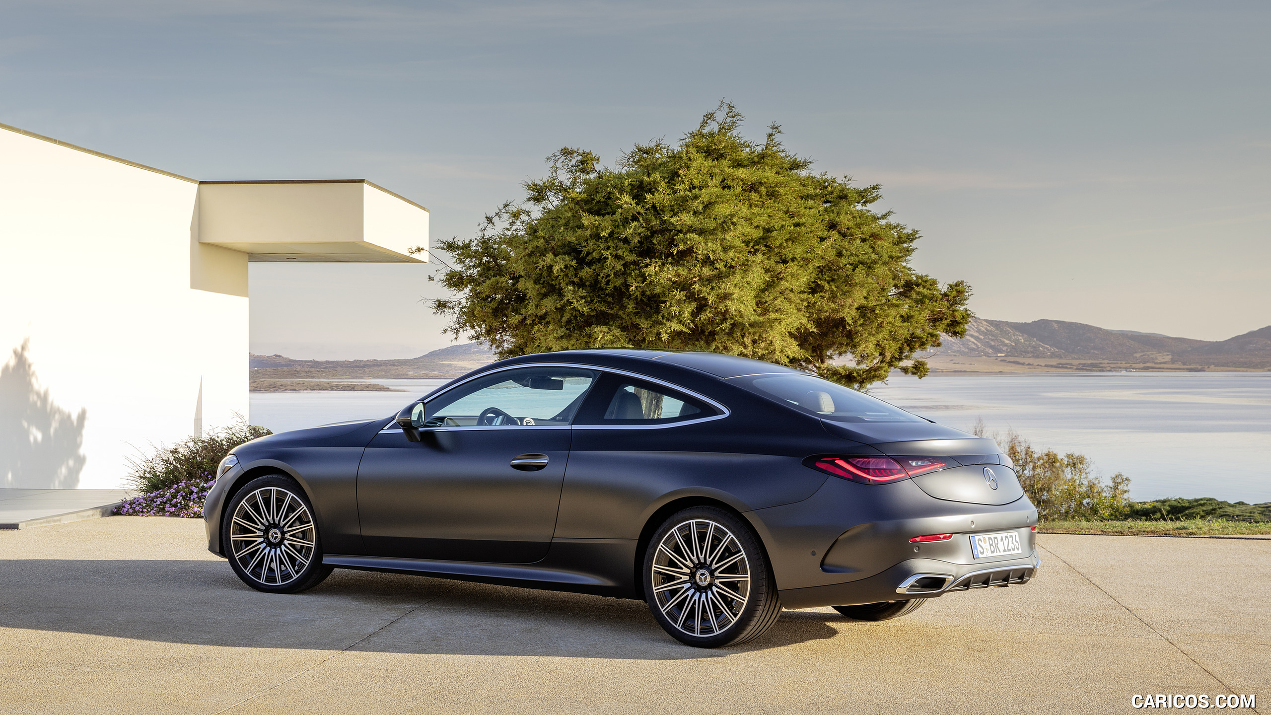 2024 Mercedes-Benz CLE Coupe AMG line (Color: Graphite Grey Magno) - Rear Three-Quarter, #34 of 50