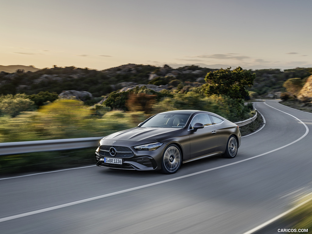 2024 Mercedes-Benz CLE Coupe AMG line (Color: Graphite Grey Magno) - Front Three-Quarter