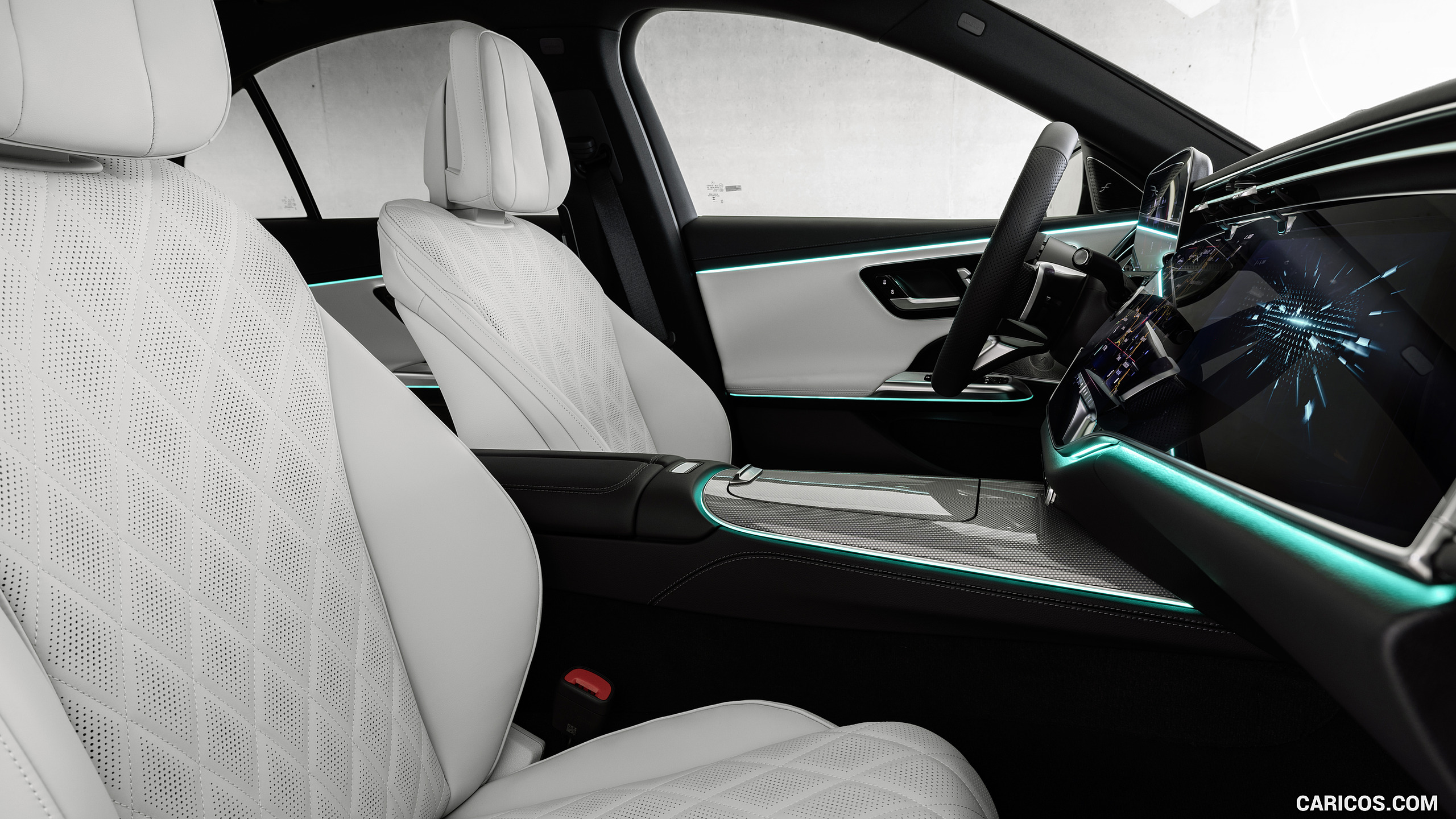 2024 Mercedes Benz E Class AMG Line (Nappa Leather Neva Grey  Black)   Interior%2C Front Seats 3869695 2560x1440 