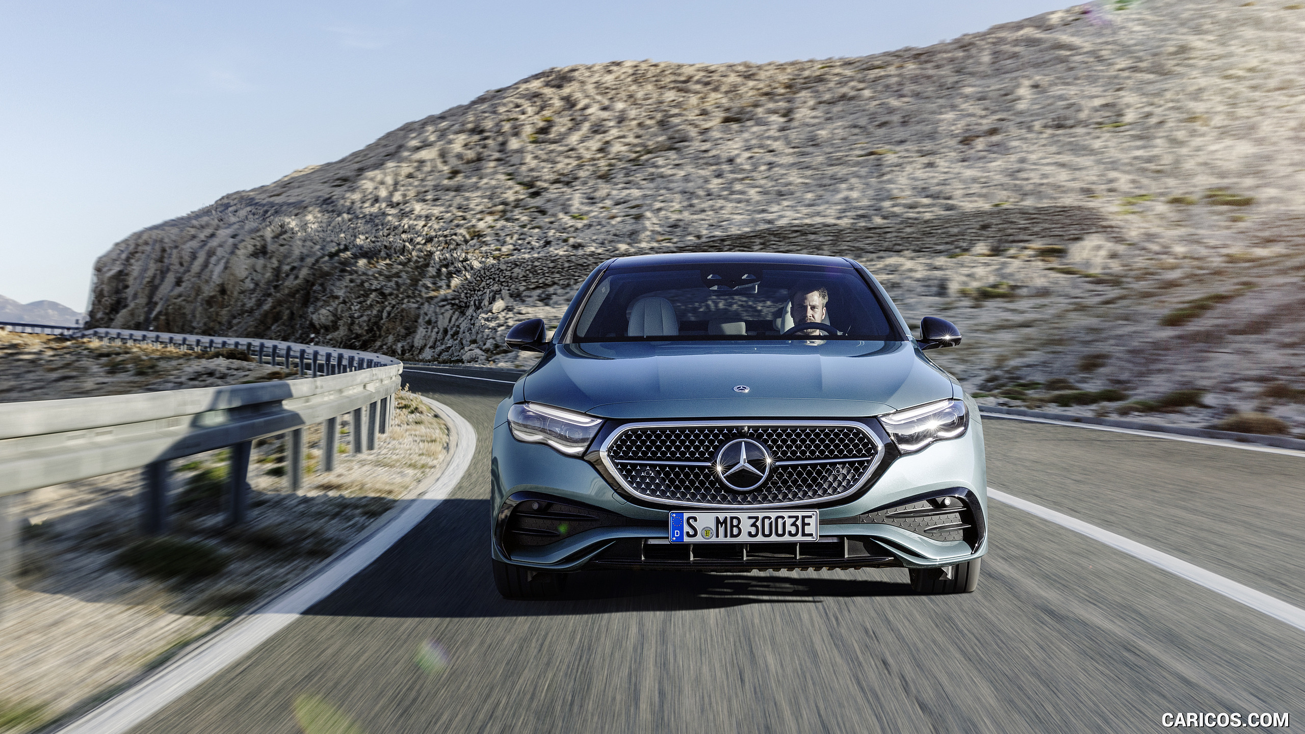 2024 Mercedes-Benz E-Class Plug-In Hybrid AMG Line Color: (Verde Silver) - Front, #6 of 158