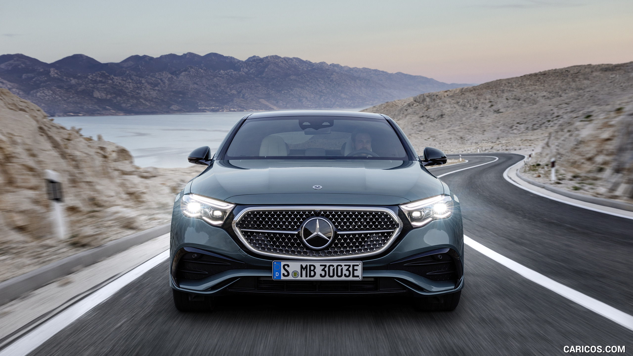 2024 Mercedes-Benz E-Class Plug-In Hybrid AMG Line Color: (Verde Silver) - Front, #10 of 158
