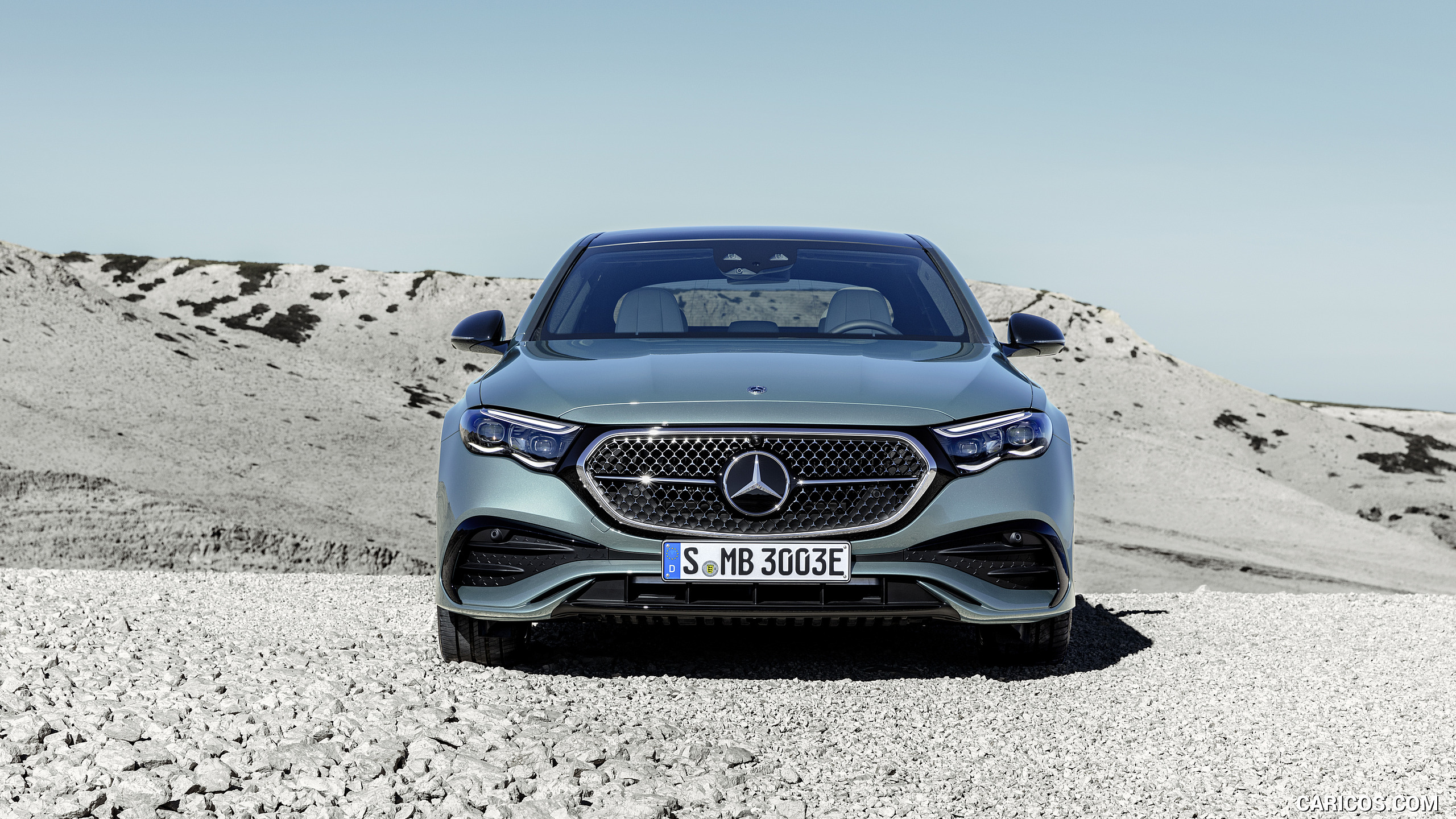 2024 Mercedes-Benz E-Class Plug-In Hybrid AMG Line Color: (Verde Silver) - Front, #19 of 158