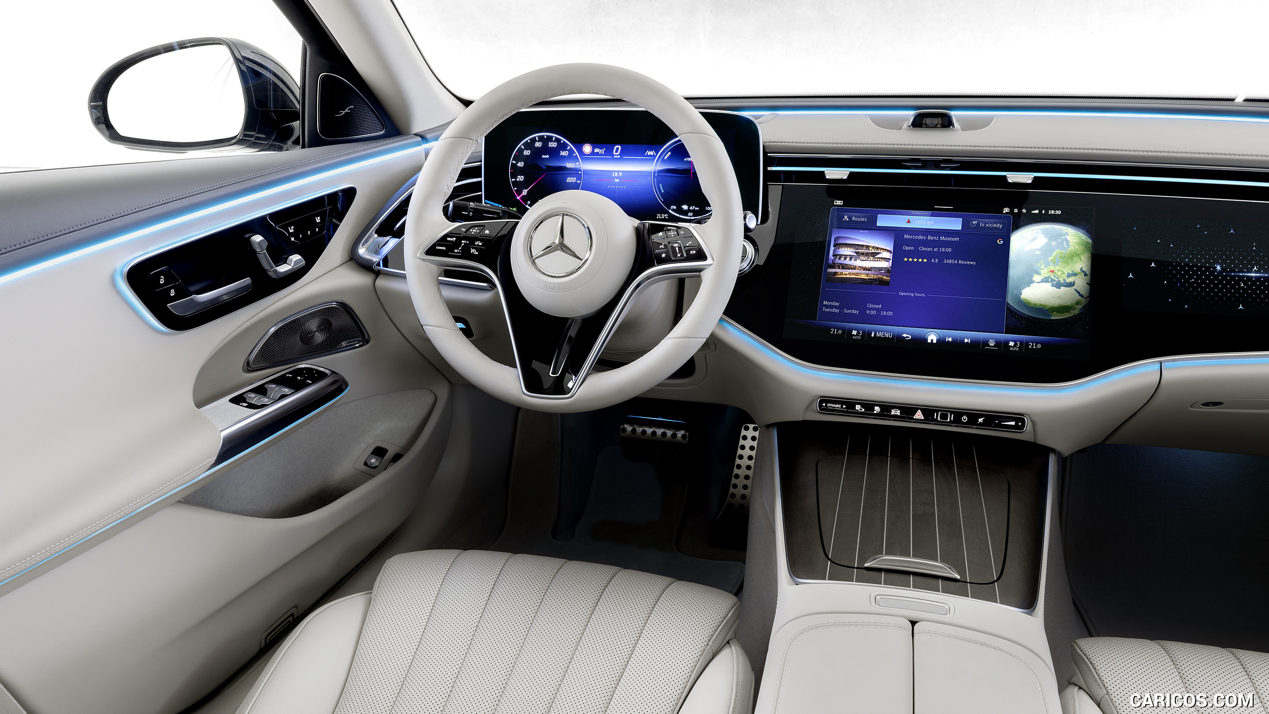 2024 Mercedes-Benz E-Class Plug-In Hybrid Exclusive Line (Color: Nautic Blue) - Interior, #101 of 158