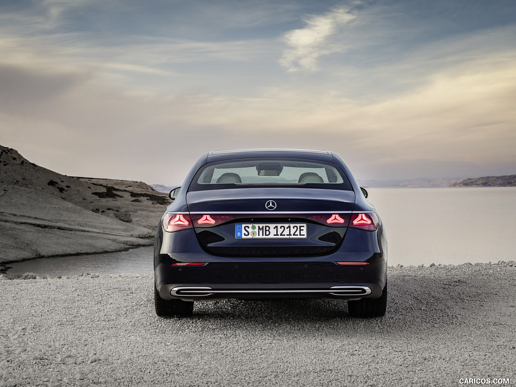 2024 Mercedes-Benz E-Class Plug-In Hybrid Exclusive Line (Color: Nautic Blue) - Rear