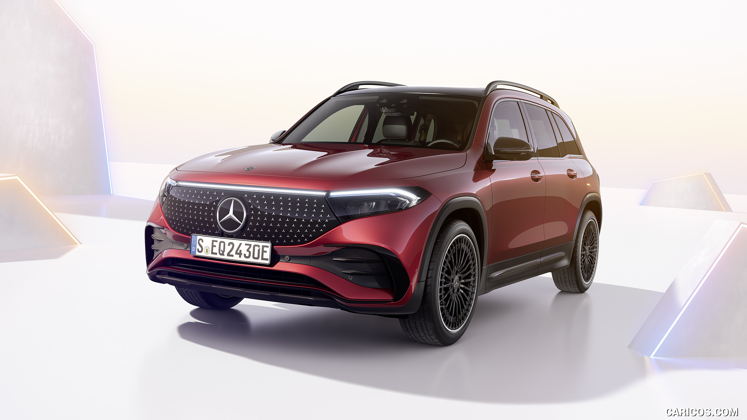 2024 MercedesBenz EQB (Color Patagonia Red Metallic) Front Three