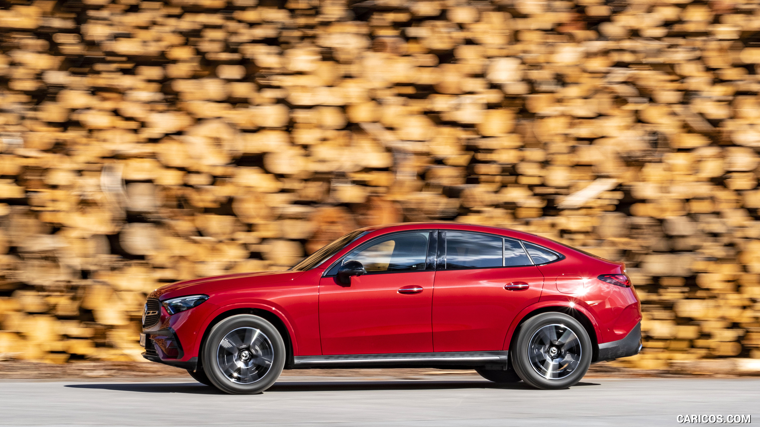 2024 Mercedes-Benz GLC 400 e 4MATIC Coupé AMG line (Color: Patagonia Red) - Side, #139 of 182