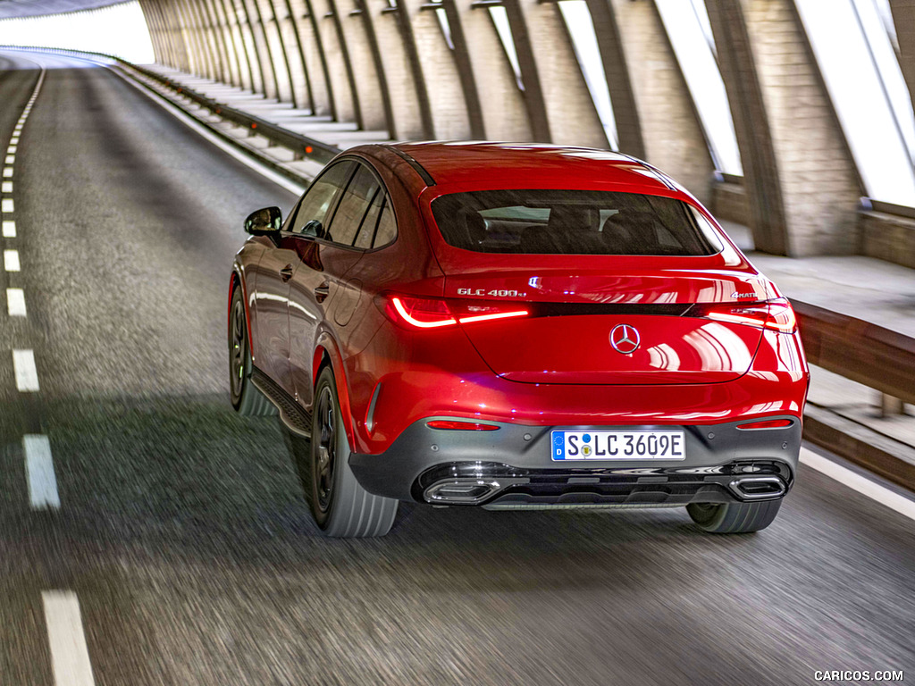 2024 Mercedes-Benz GLC 400 e 4MATIC Coupé AMG line (Color: Patagonia Red) - Rear