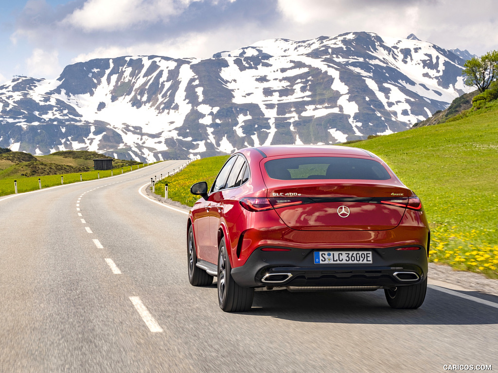 2024 Mercedes-Benz GLC 400 e 4MATIC Coupé AMG line (Color: Patagonia Red) - Rear