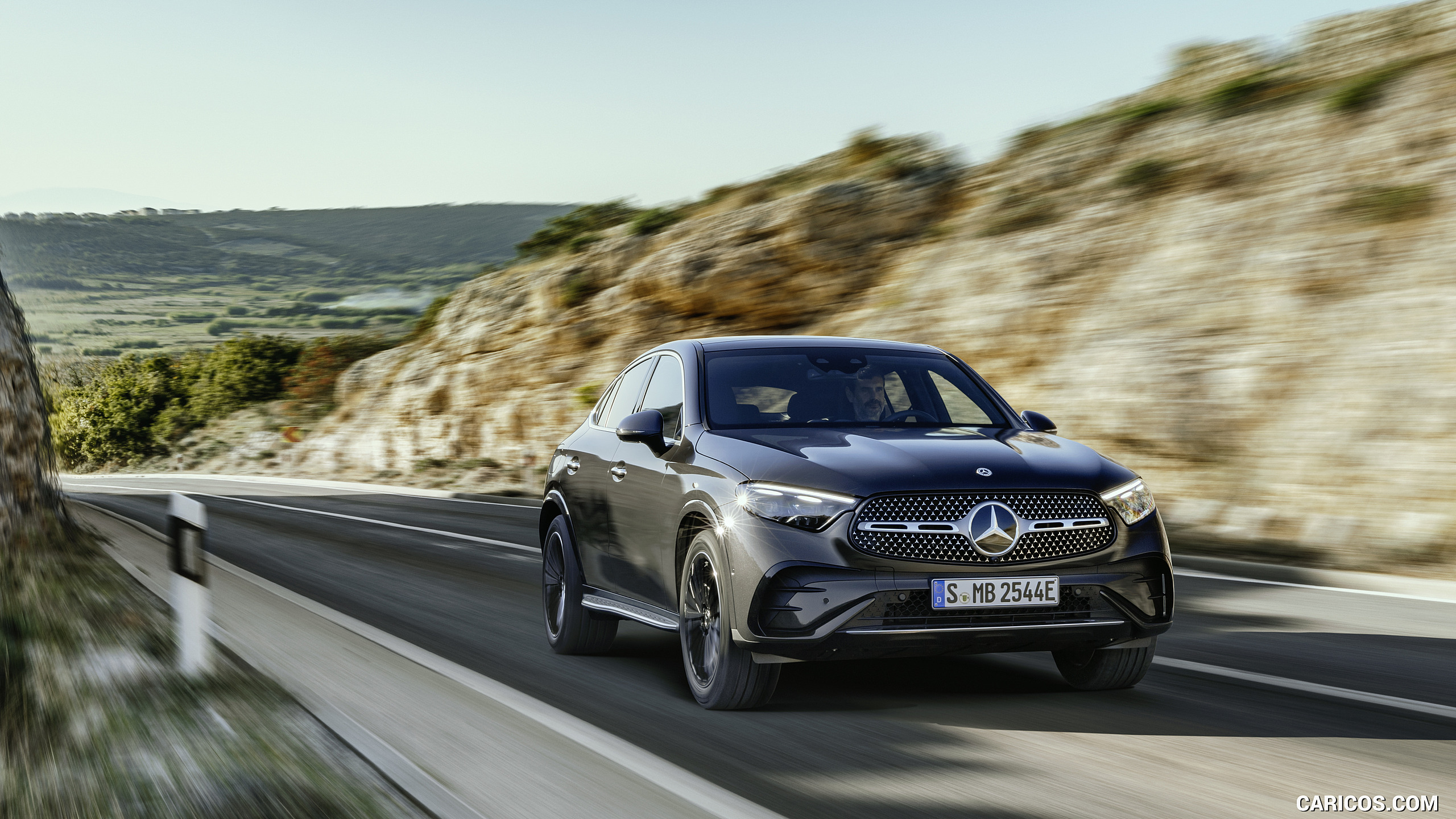 2024 Mercedes-Benz GLC Coupe AMG Line (Color: Graphite Grey) - Front, #3 of 182