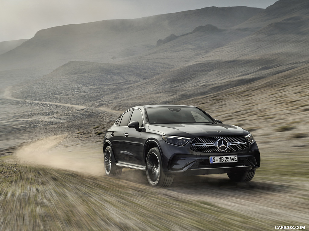 2024 Mercedes-Benz GLC Coupe AMG Line (Color: Graphite Grey) - Front Three-Quarter