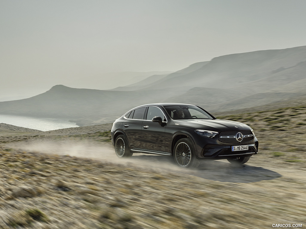 2024 Mercedes-Benz GLC Coupe AMG Line (Color: Graphite Grey) - Front Three-Quarter