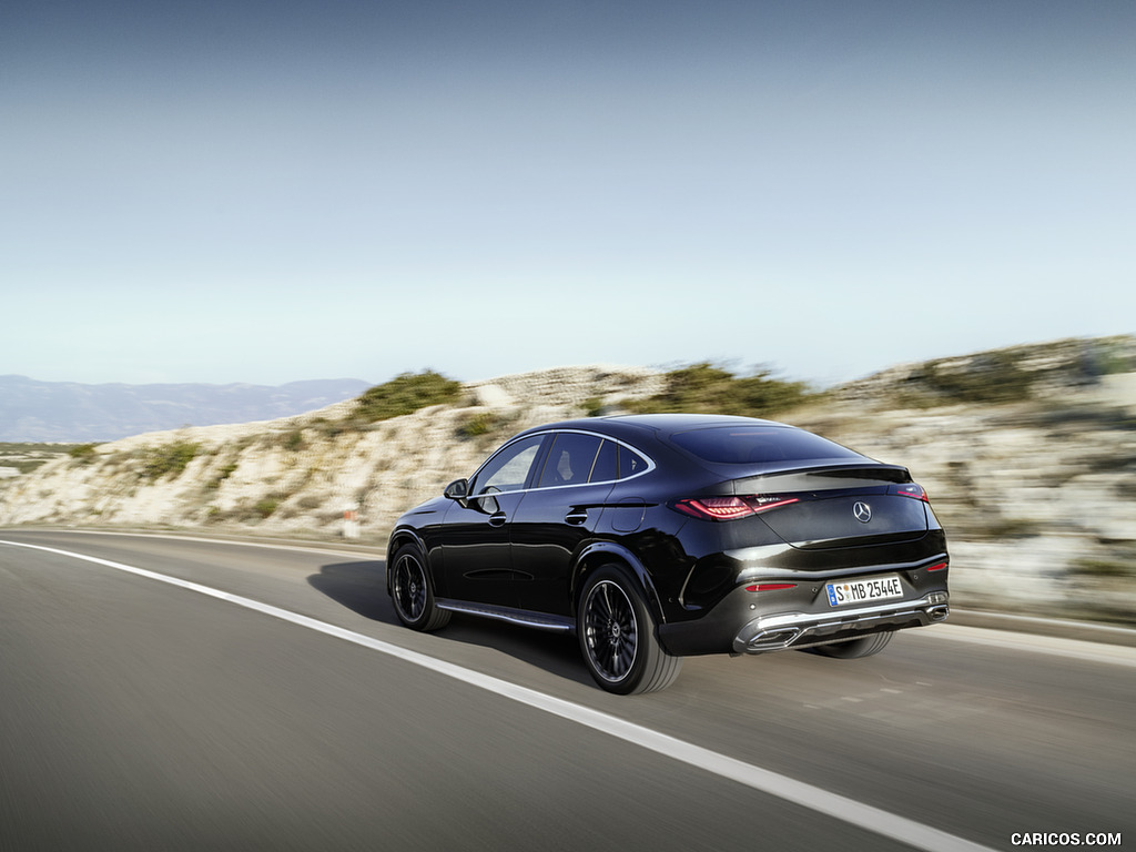 2024 Mercedes-Benz GLC Coupe AMG Line (Color: Graphite Grey) - Rear Three-Quarter