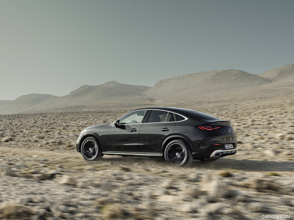 2024 Mercedes-Benz GLC Coupe AMG Line (Color: Graphite Grey) - Rear Three-Quarter