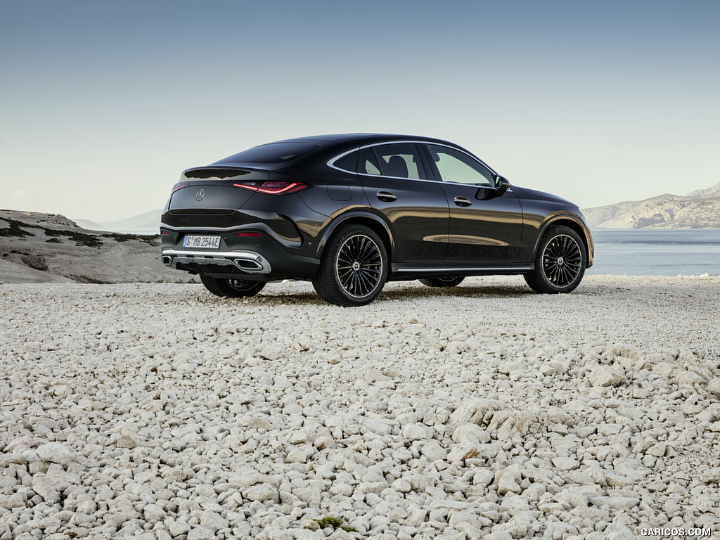 2024 Mercedes-Benz GLC Coupe AMG Line (Color: Graphite Grey) - Rear Three-Quarter