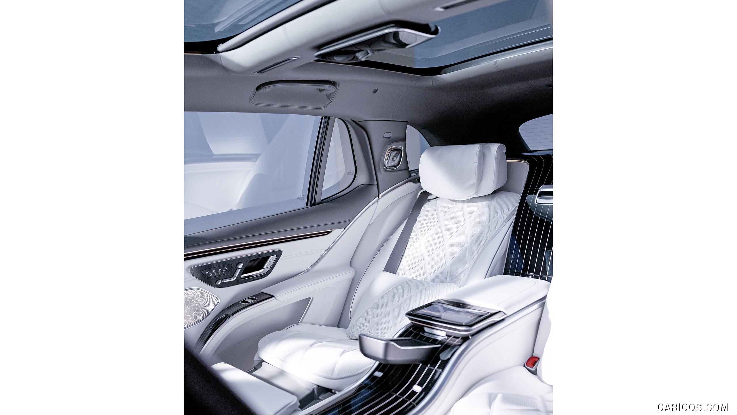 2024 Mercedes-Maybach EQS 680 SUV - Interior, Rear Seats, #34 of 140