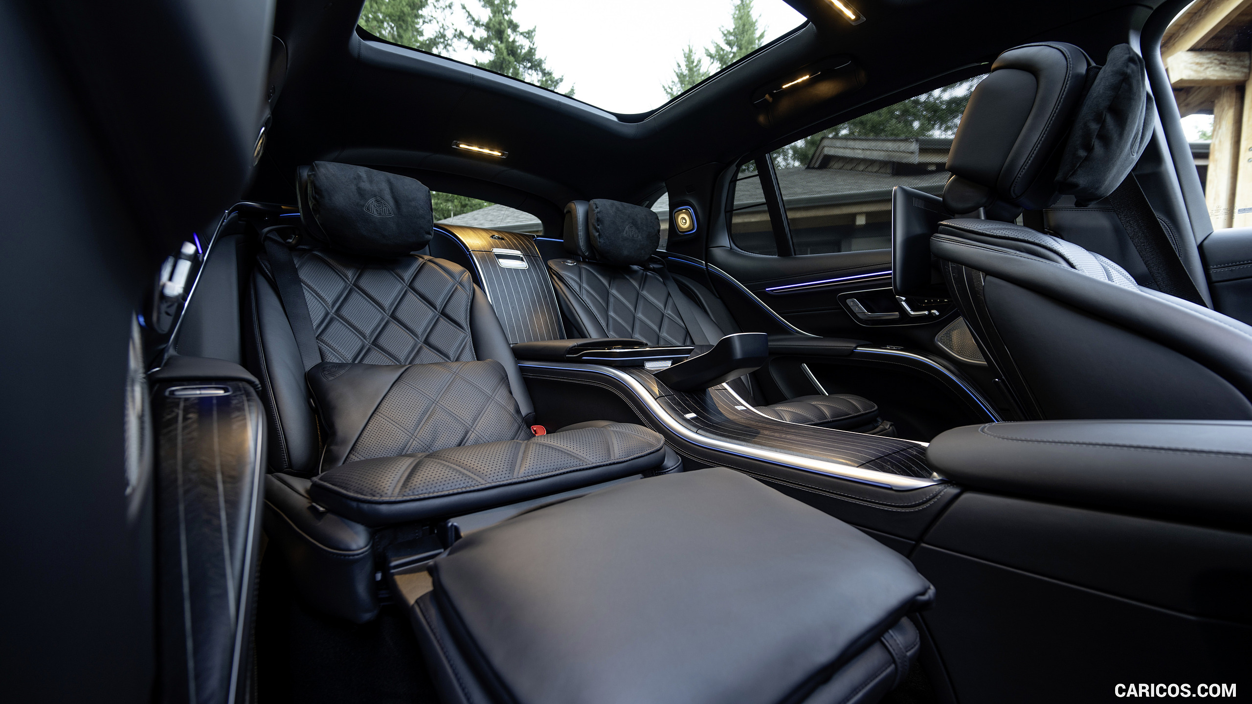 2024 Mercedes-Maybach EQS 680 SUV - Interior, Rear Seats, #72 of 140