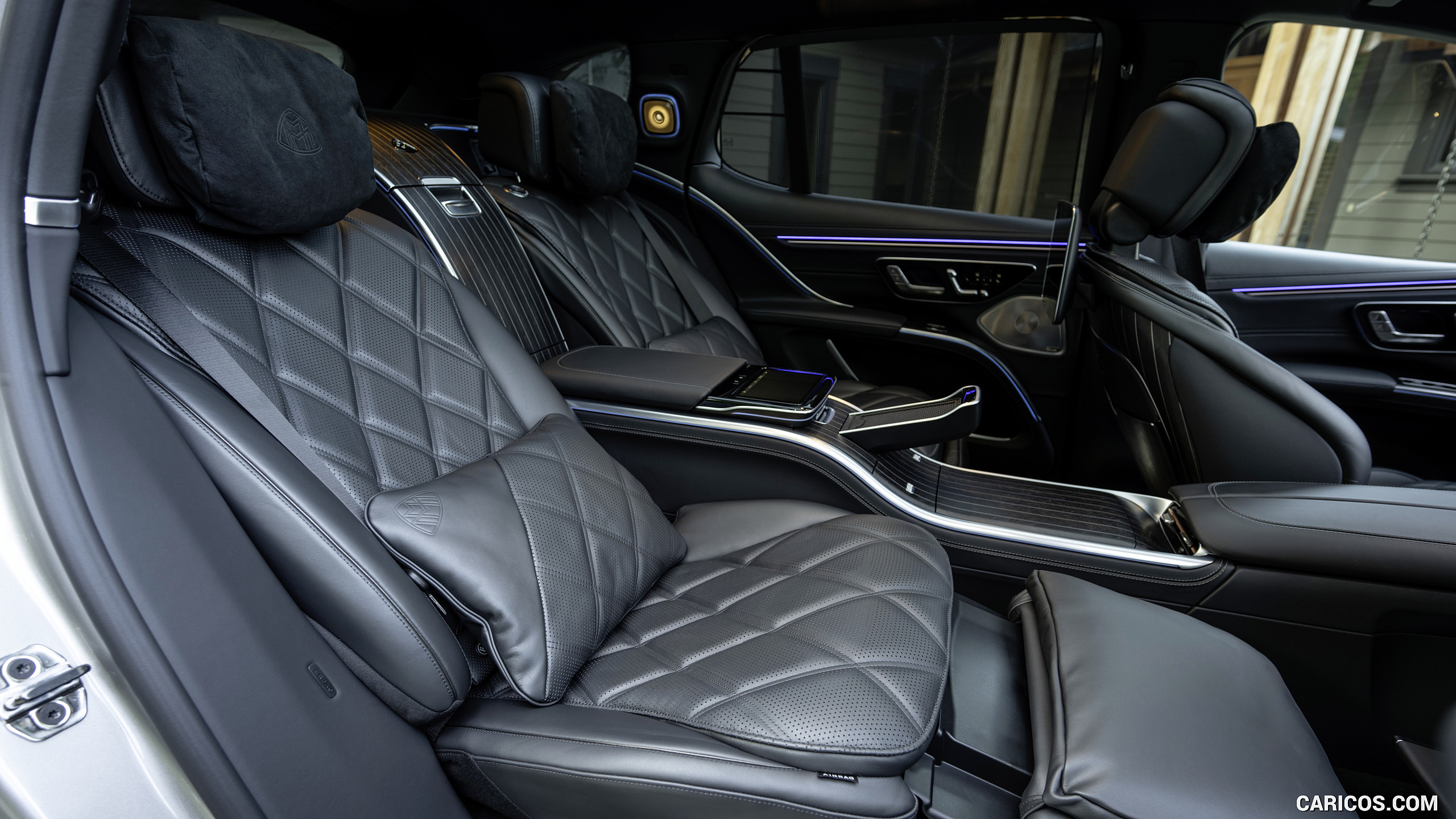 2024 Mercedes-Maybach EQS 680 SUV - Interior, Rear Seats, #73 of 140