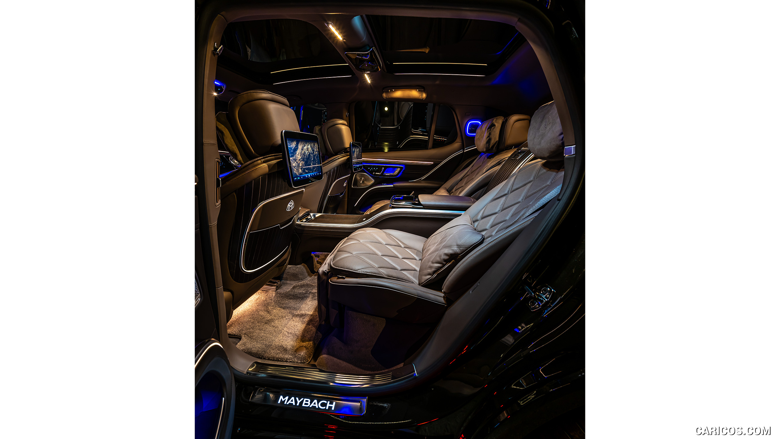 2024 Mercedes-Maybach EQS 680 SUV - Interior, Rear Seats, #102 of 140