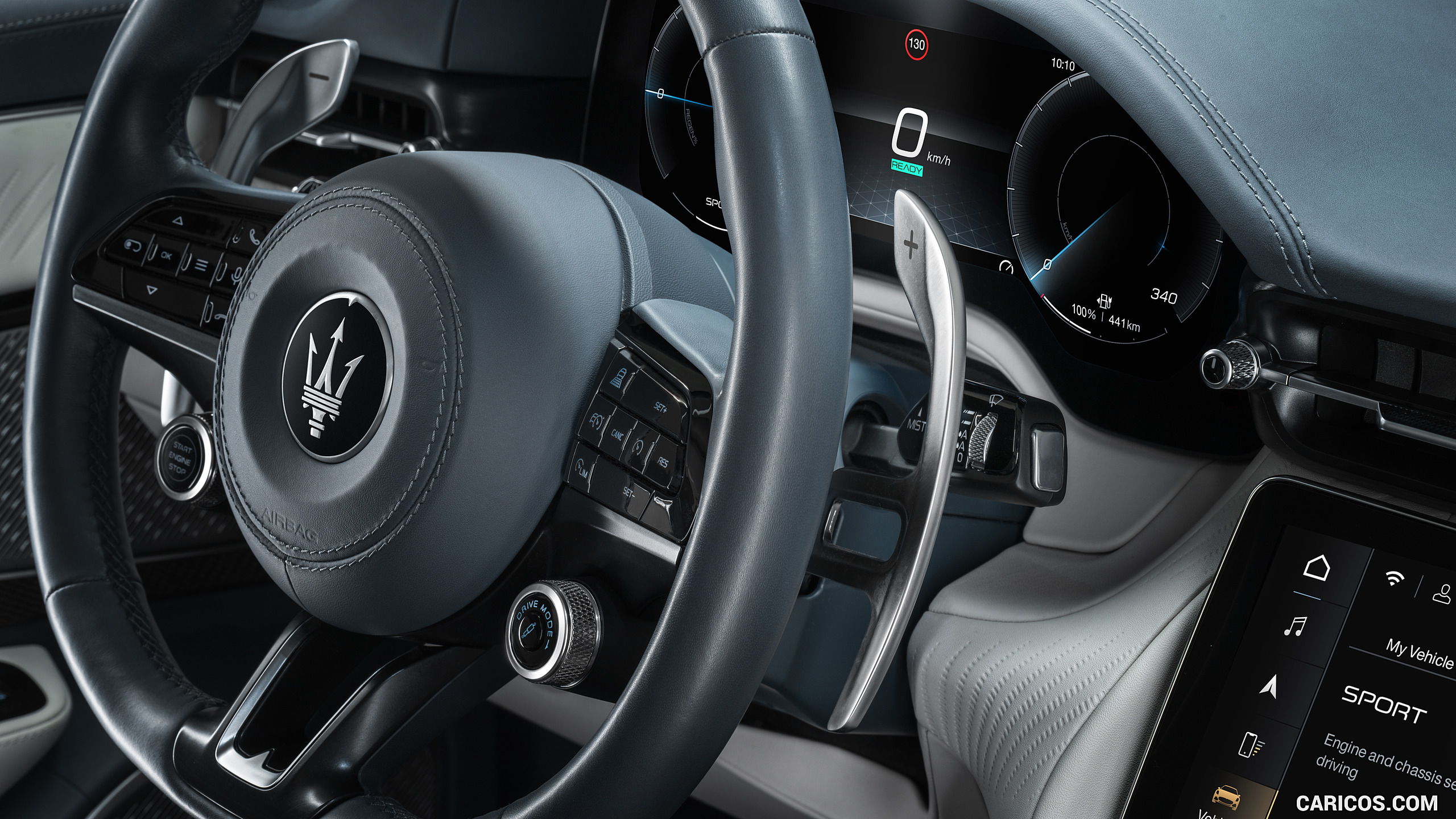 2025 Maserati GranCabrio Folgore - Interior, Steering Wheel, #39 of 68