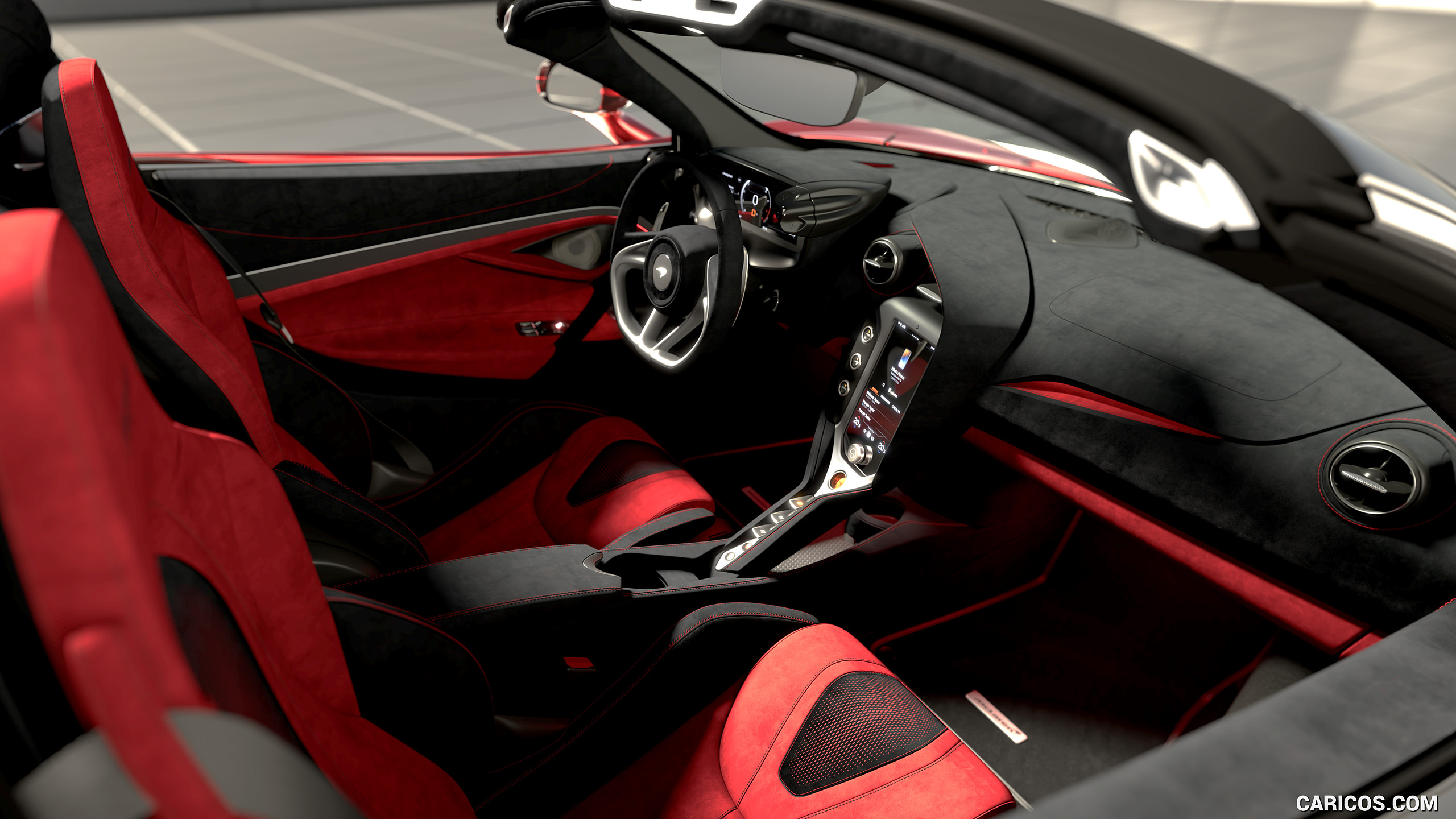 2025 McLaren 750S Volcano Red MSO Contrast Pack - Interior, #4 of 4