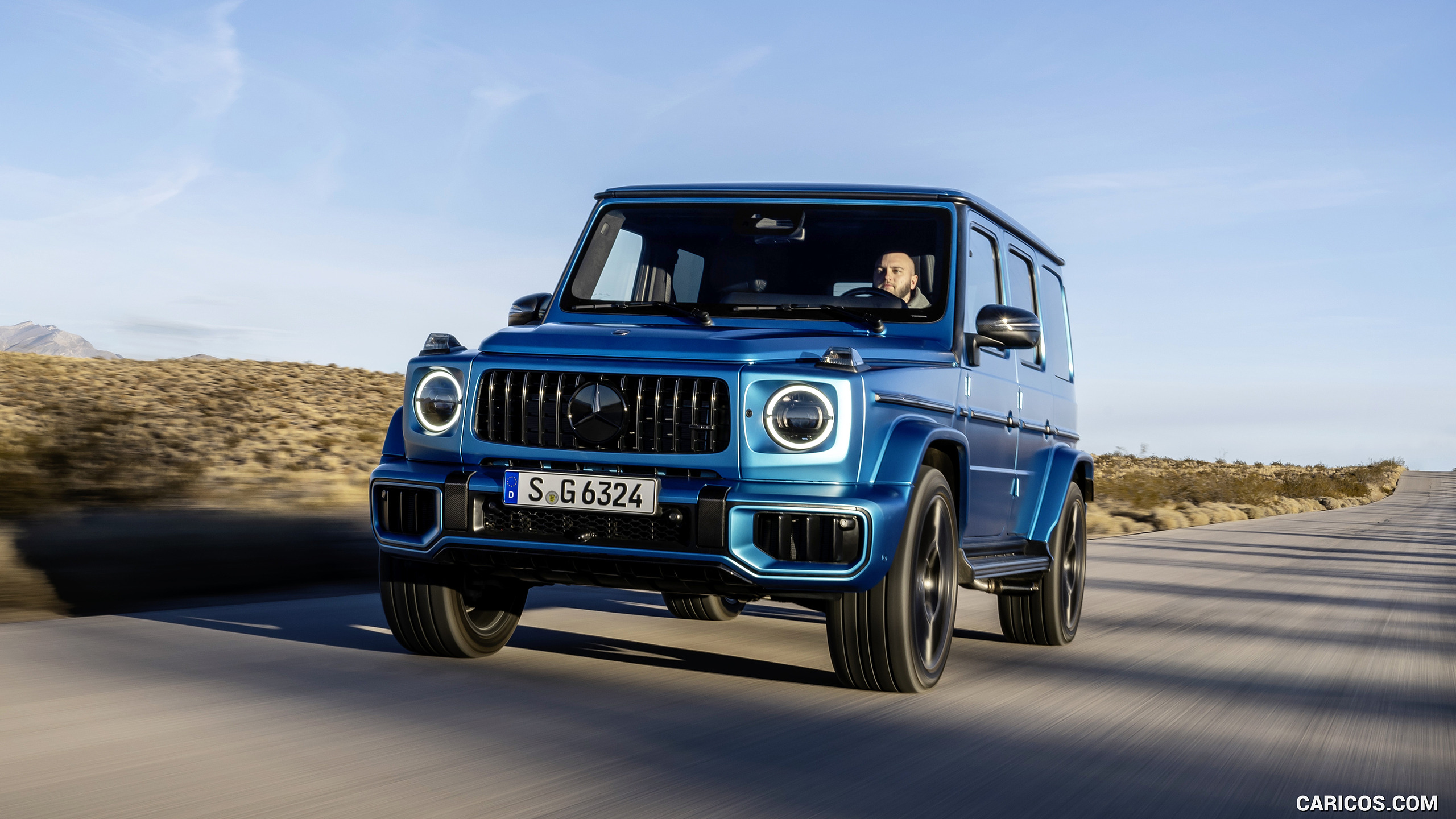 2025 Mercedes-AMG G 63 (Color: MANUFAKTUR Hyper Blue Magno) - Front ...