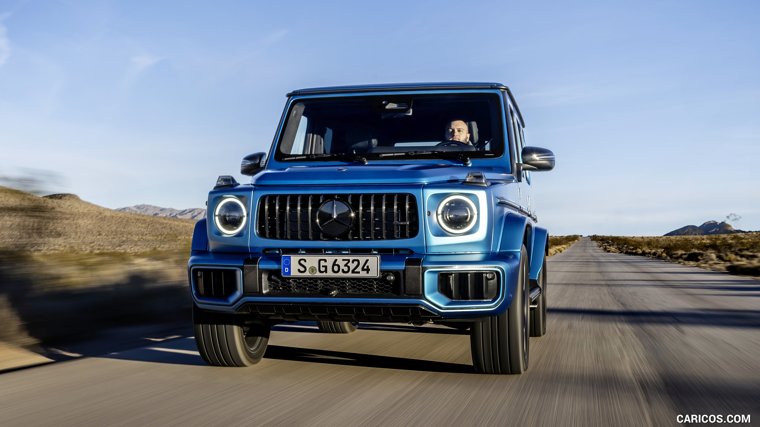 2025 Mercedes-AMG G 63 (Color: MANUFAKTUR Hyper Blue Magno) - Front ...