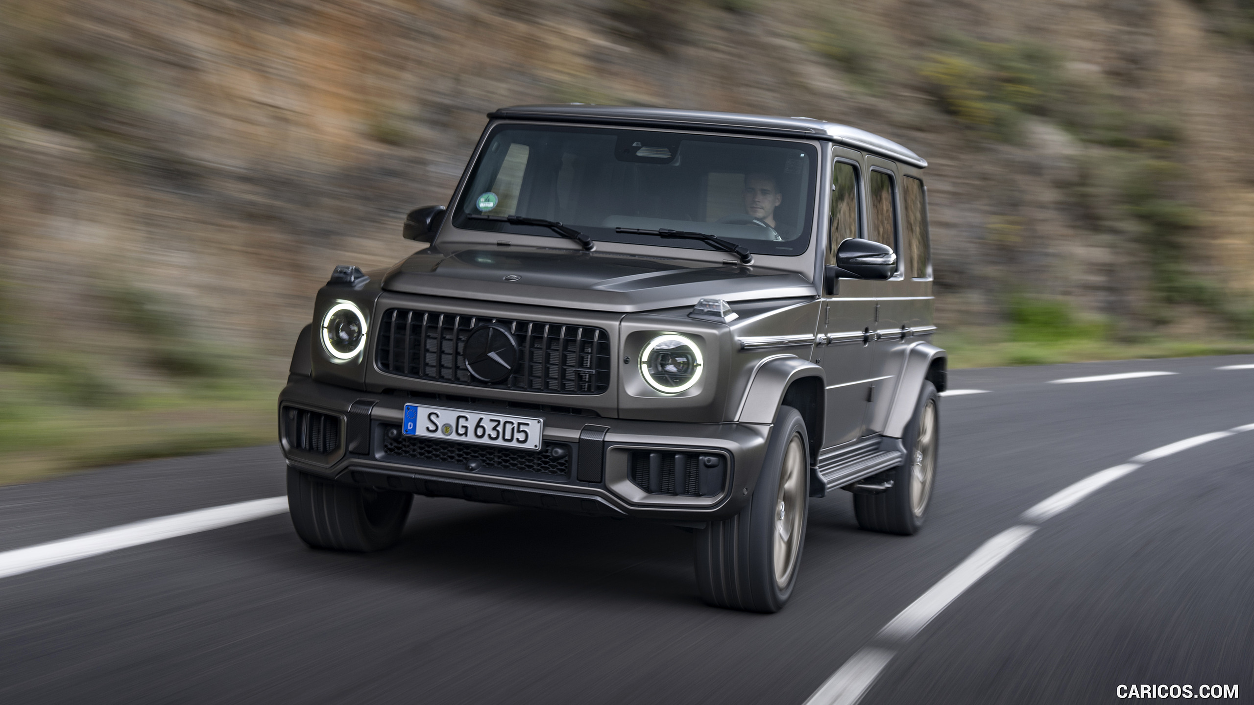 2025 Mercedes-AMG G 63 (Color: MANUFAKTUR Monza Grey Magno) - Front ...