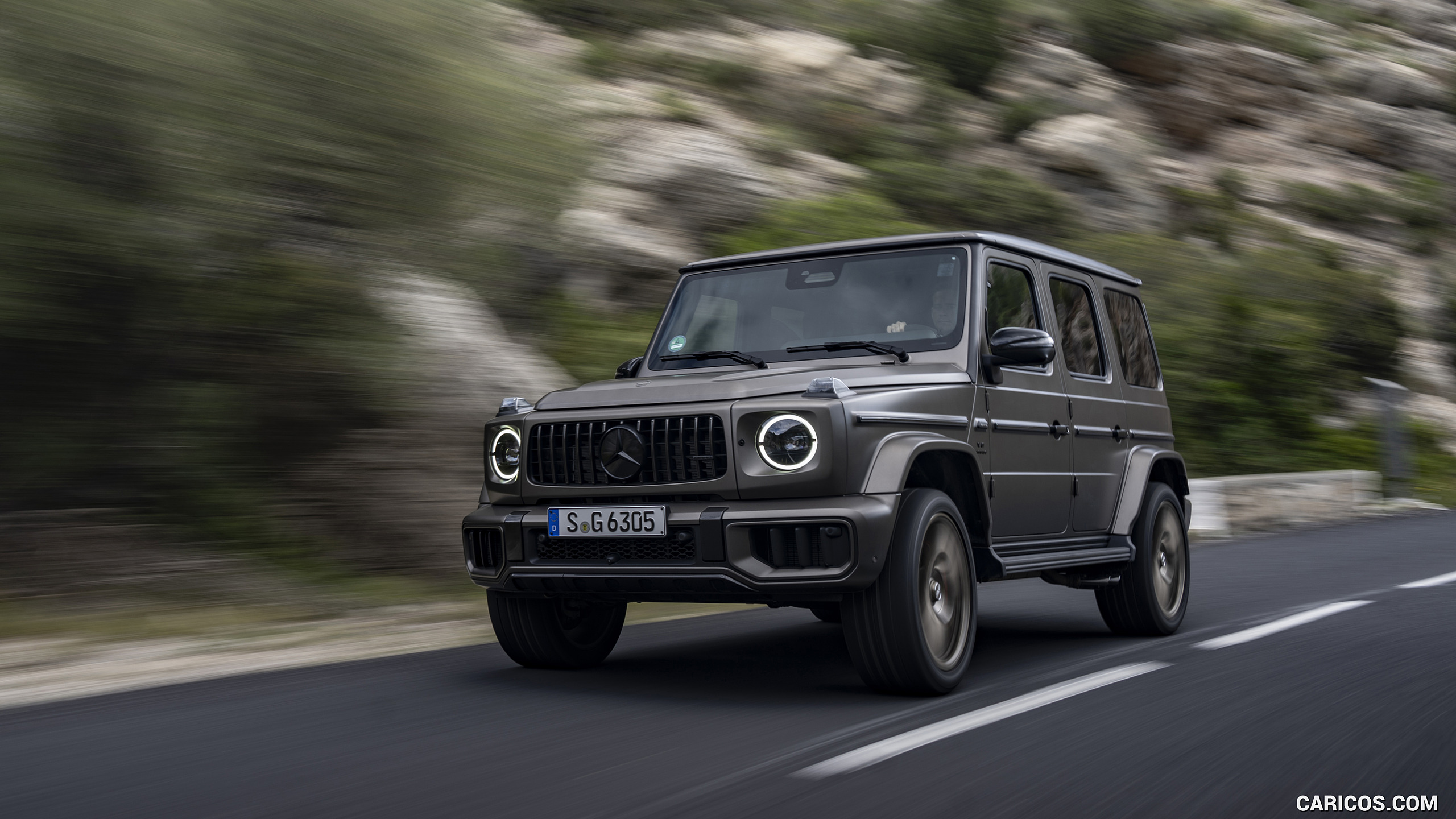 2025 Mercedes-AMG G 63 (Color: MANUFAKTUR Monza Grey Magno) - Front ...