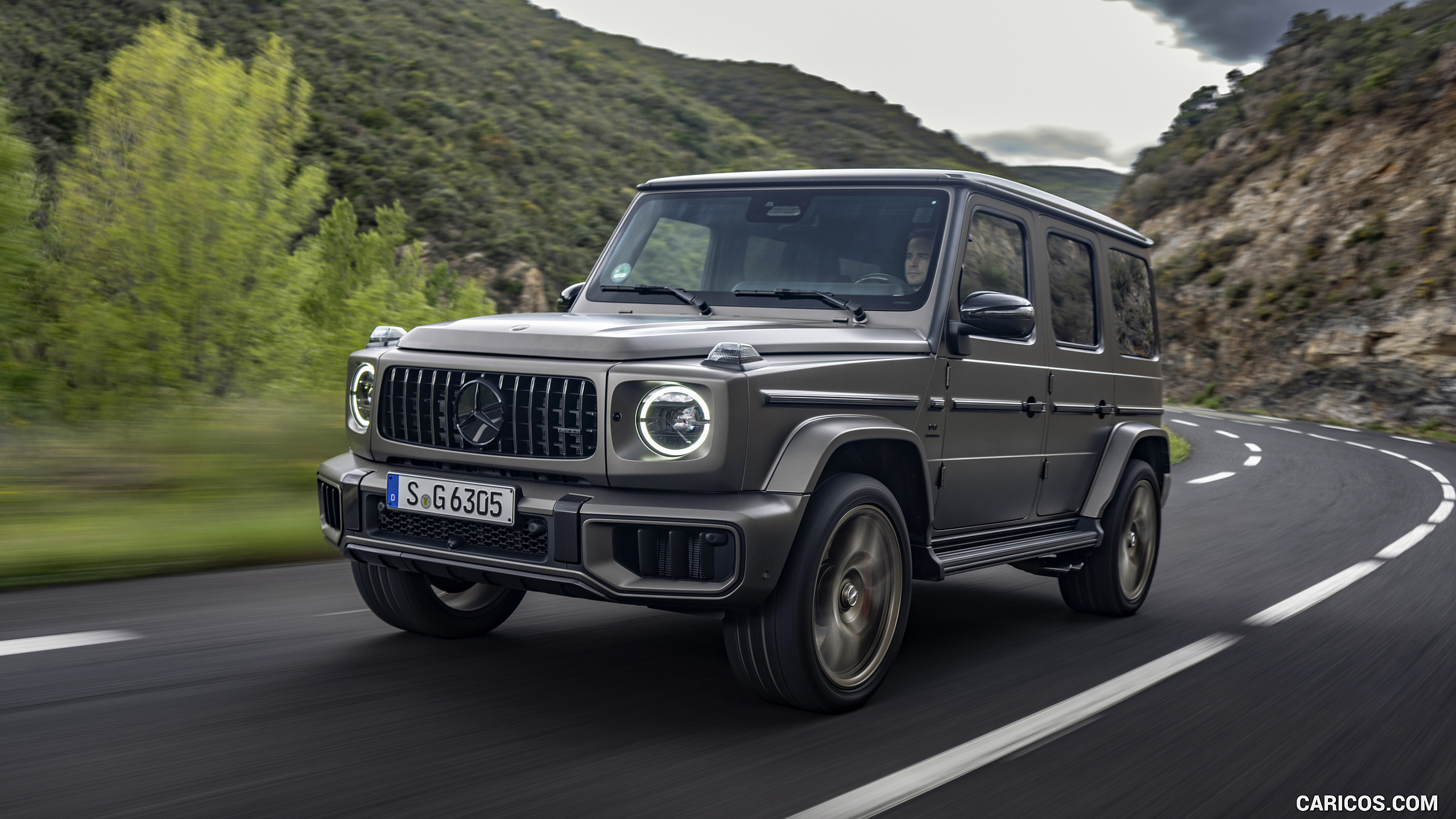 2025 Mercedes-AMG G 63 (Color: MANUFAKTUR Monza Grey Magno) - Front ...